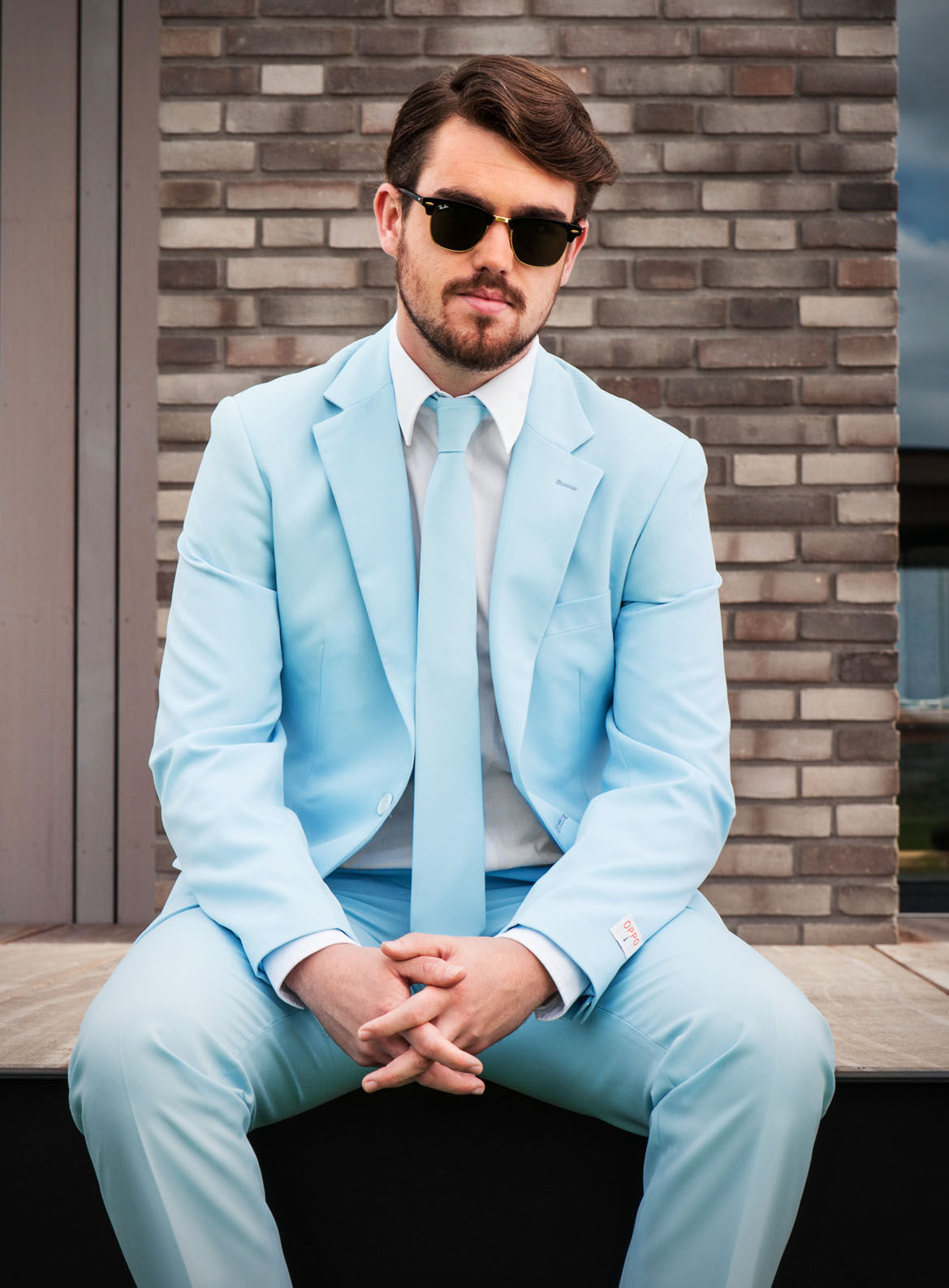 OppoSuits Cool Blue Anzug