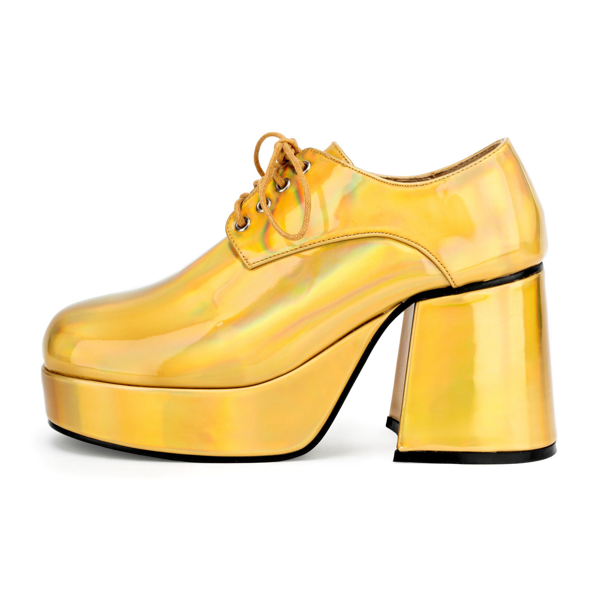 Plateauschuhe Herren gold