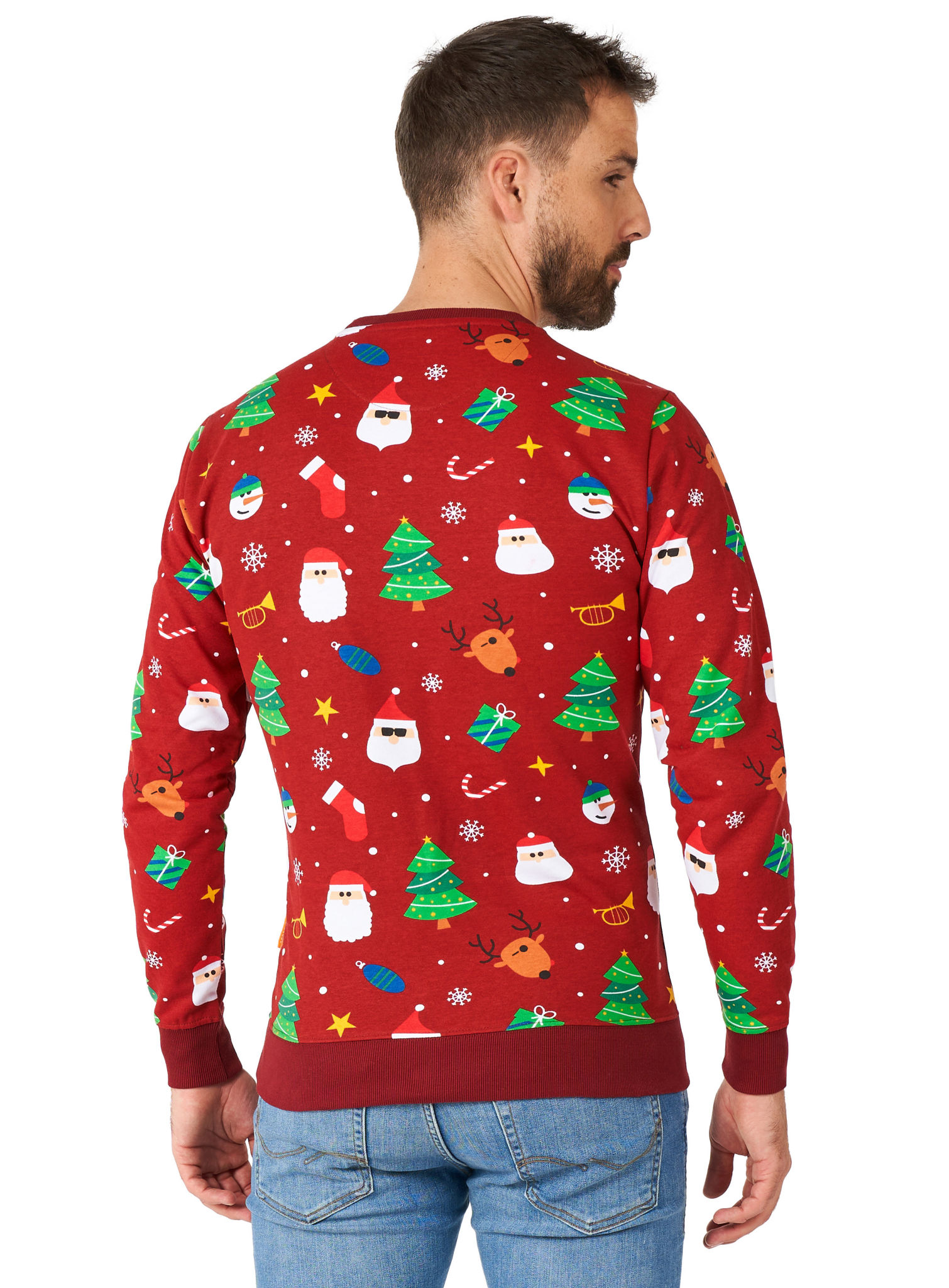 OppoSuits Festivity Red Pullover