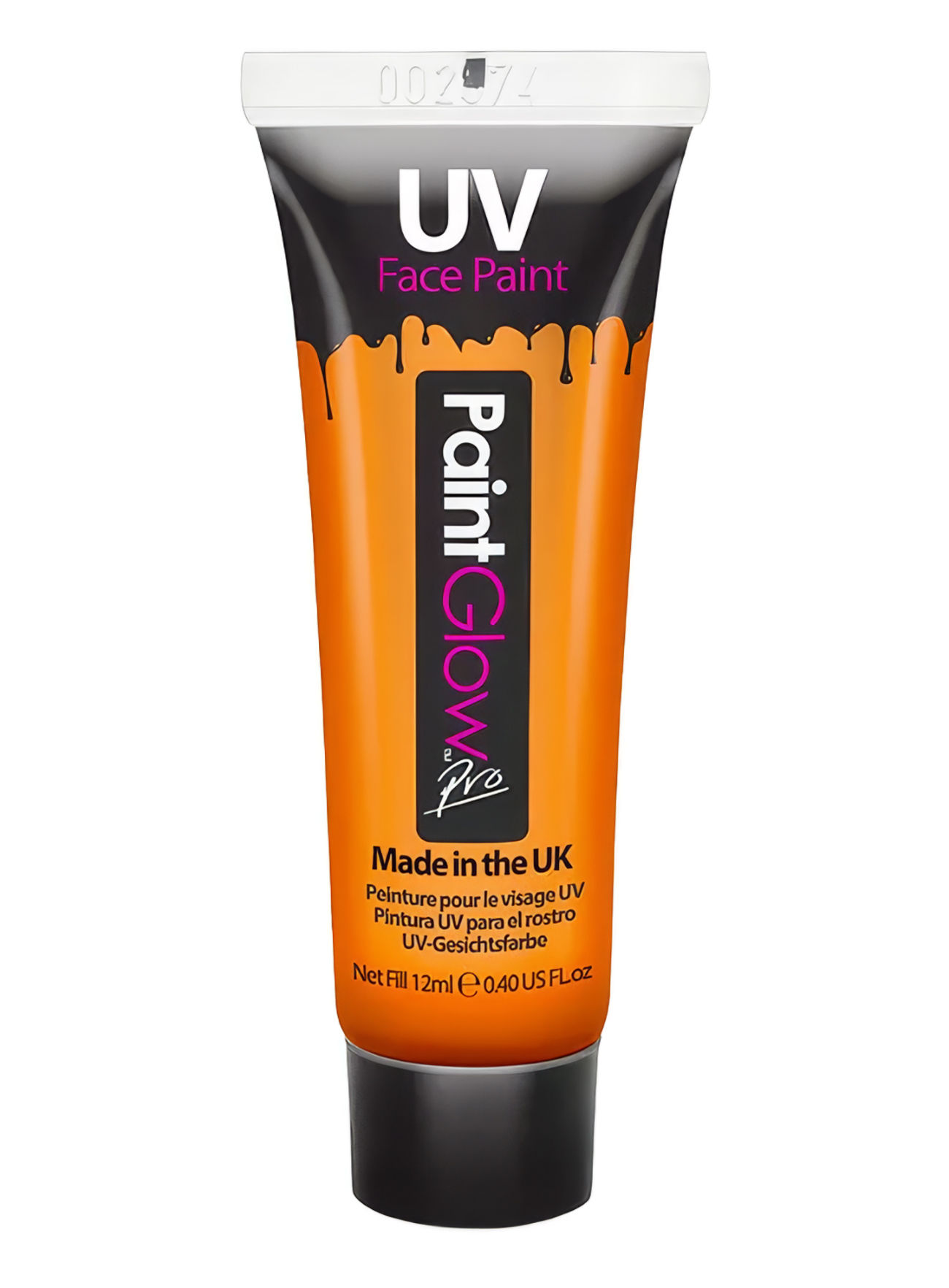 UV Body Paint Tube Oranje