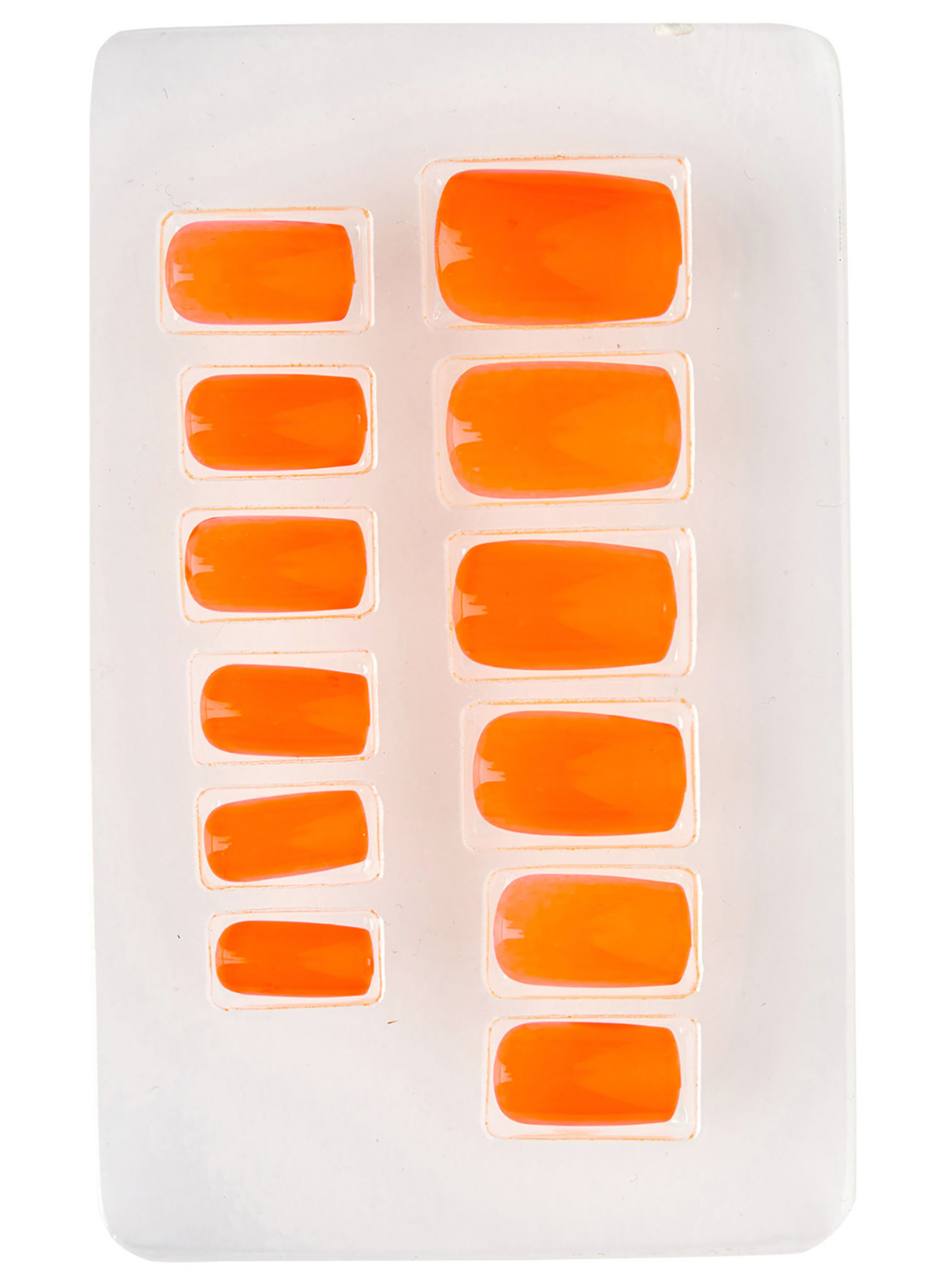 Ombre Fingernägel neonorange