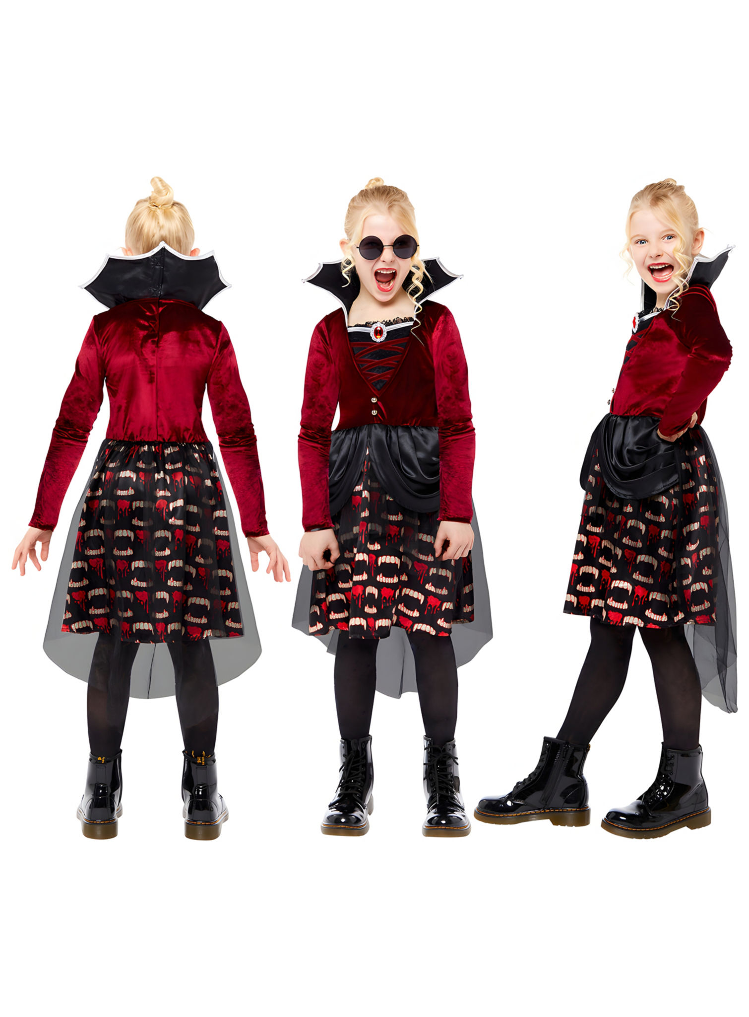 Vampir Prinzessin Ella Kostüm für Mädchen
