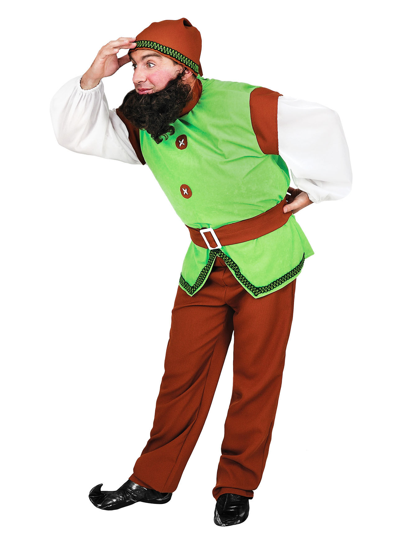 Klassischer Zwerg grün Kostüm