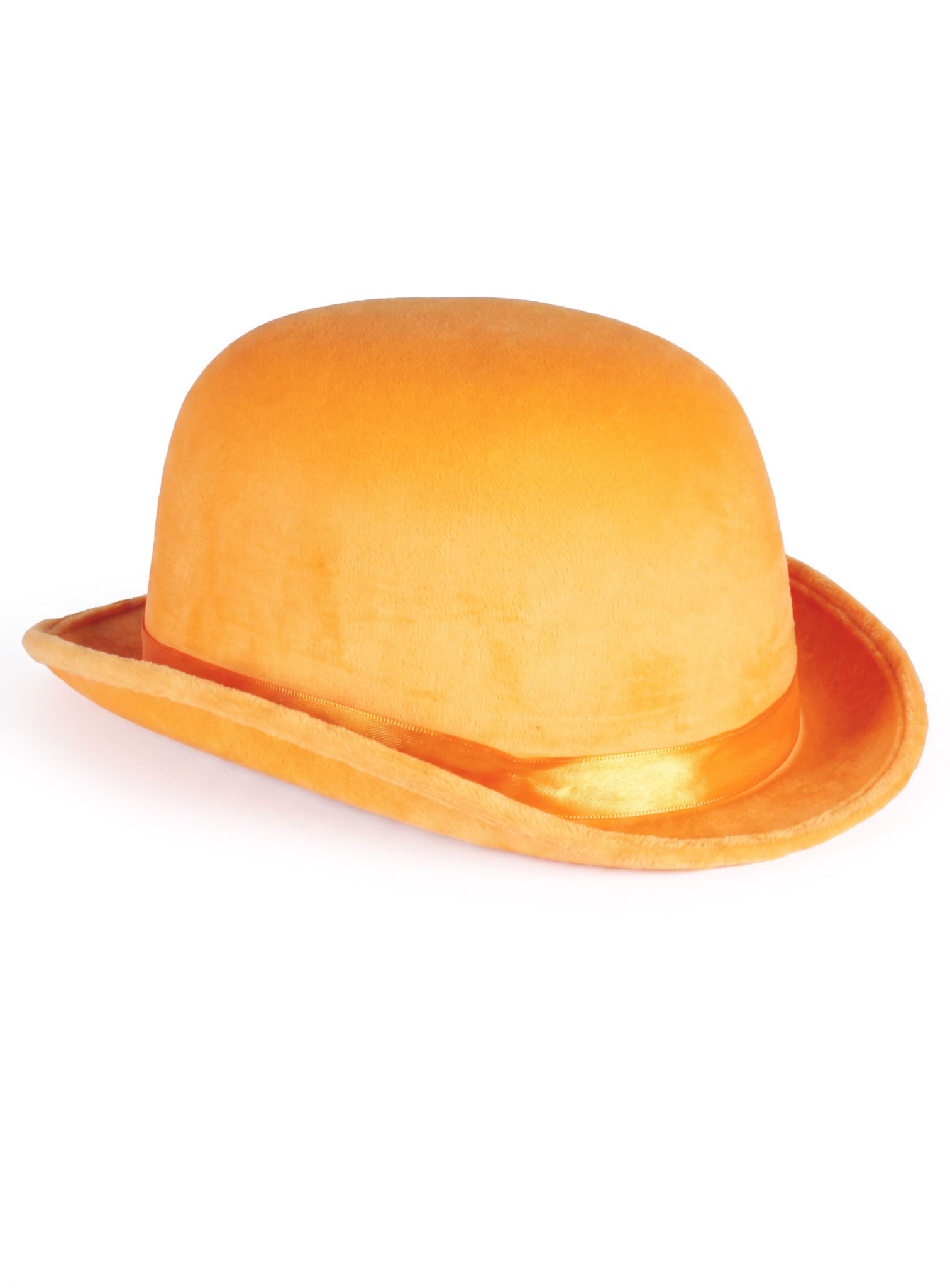 Platte bolhoed neon-oranje