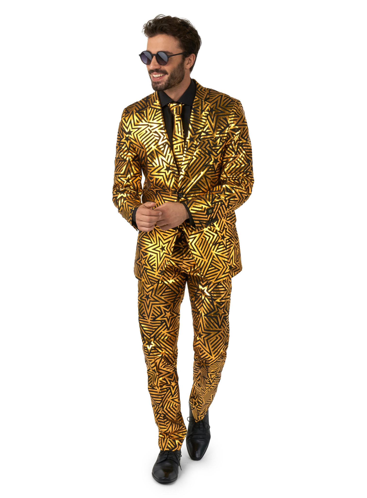 OppoSuits Golden Geo Star Anzug