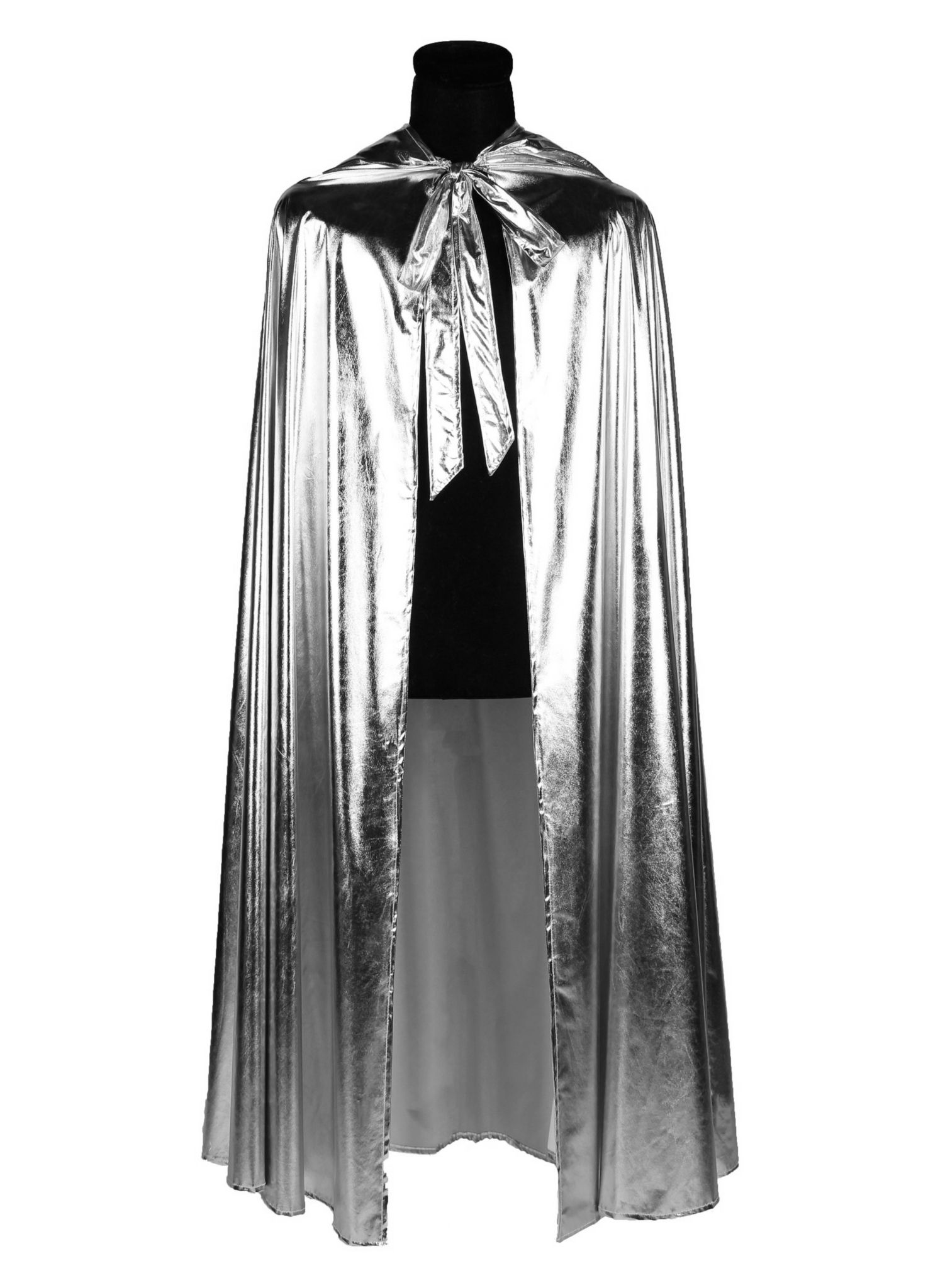 Zilveren cape met capuchon