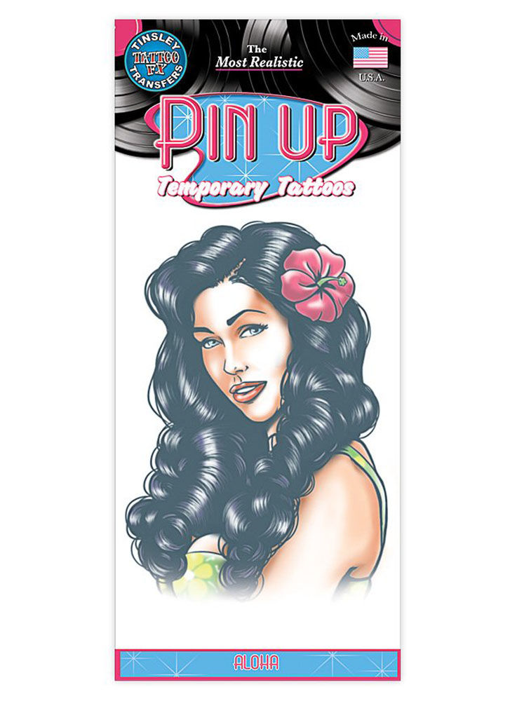 Aloha Pin-up Klebe-Tattoo