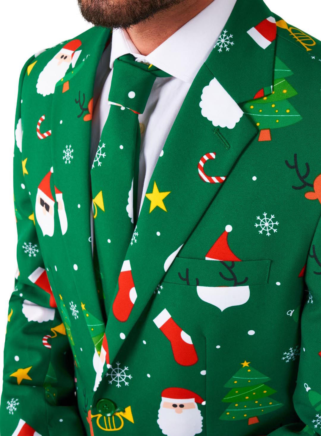 OppoSuits Festivity Green Anzug