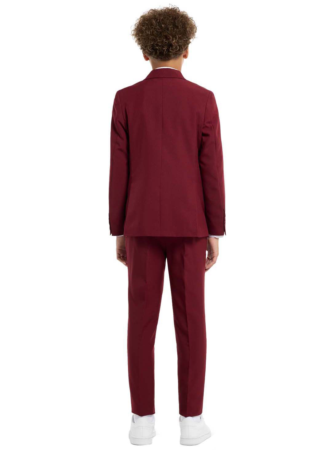 OppoSuits Teen Blazing Burgundy Anzug für Jugendliche