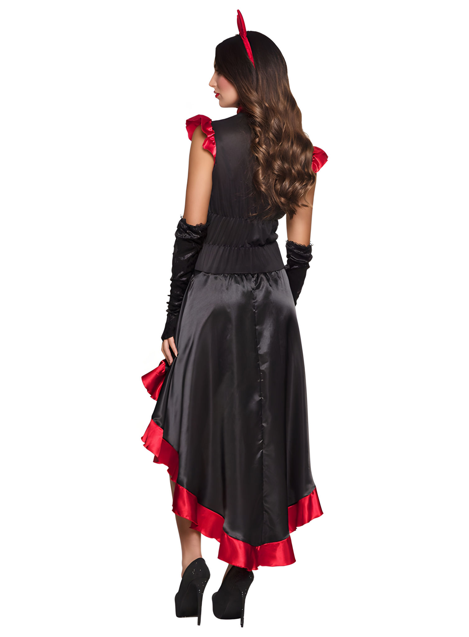 Sexy betörendes Flamenco Teufelin Damenkostüm