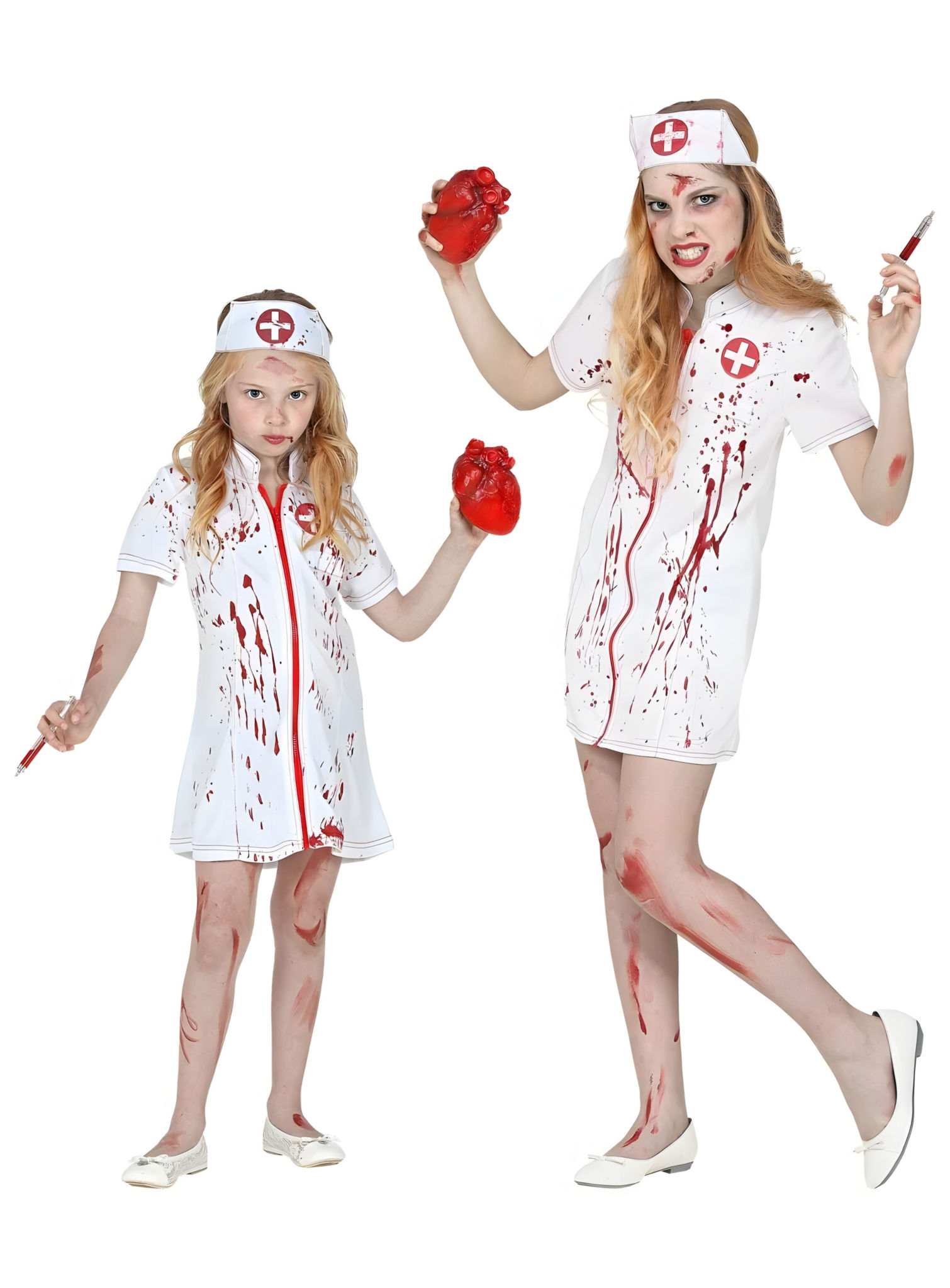 Zombie Krankenschwester Kostüm für Kinder