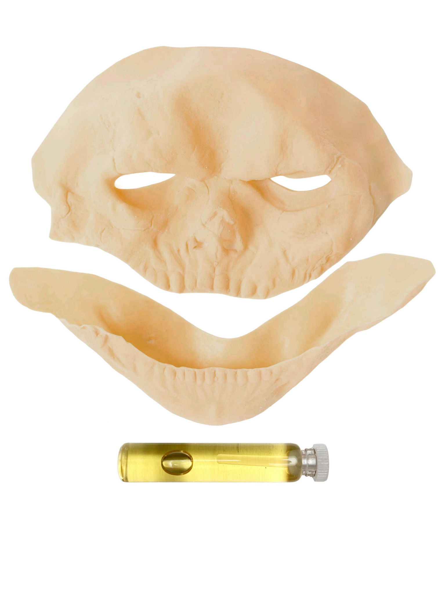 Sensenmann Maske aus Latex zum Ankleben