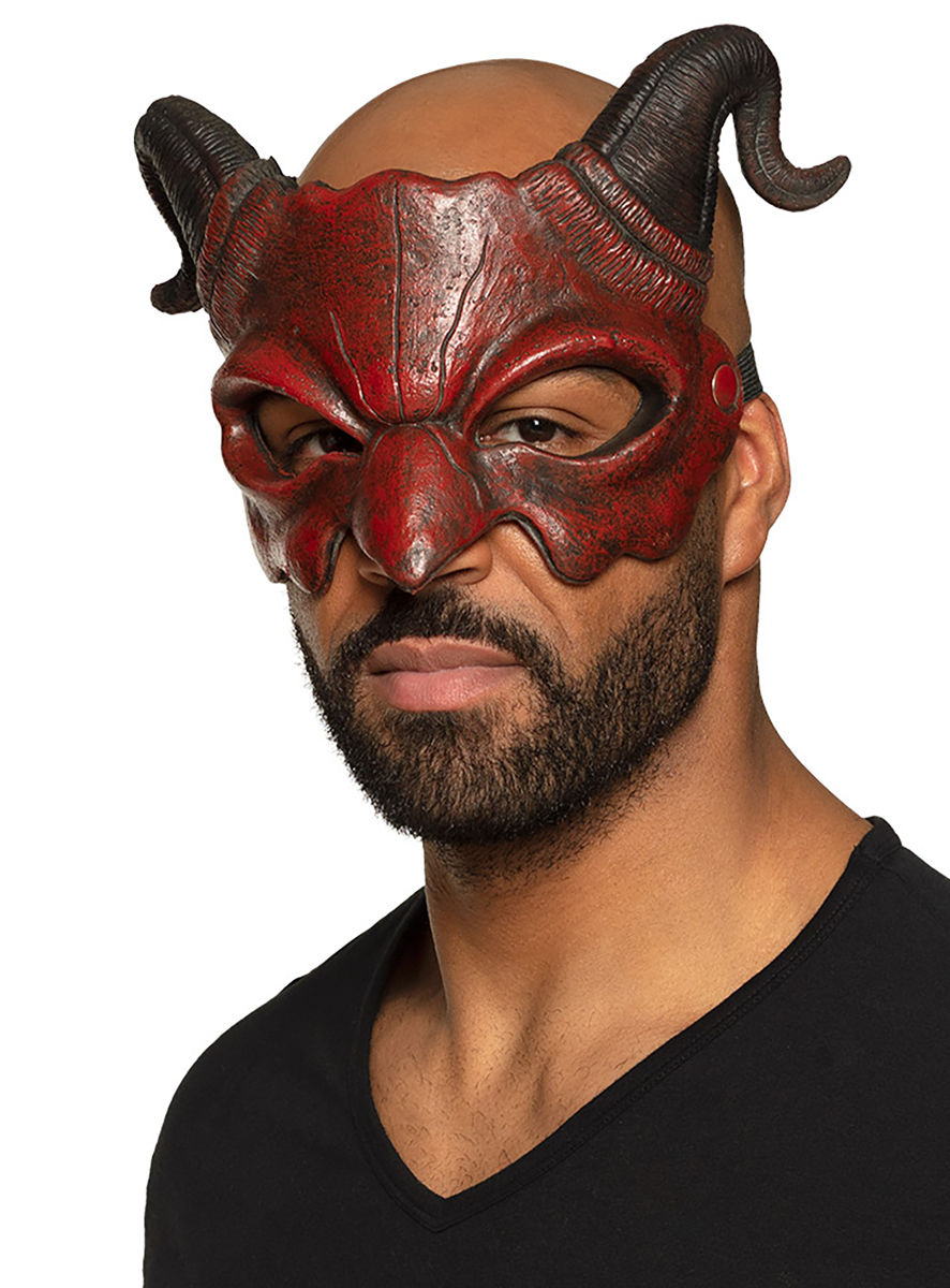 Roter Teufel Maske aus PU-Schaum