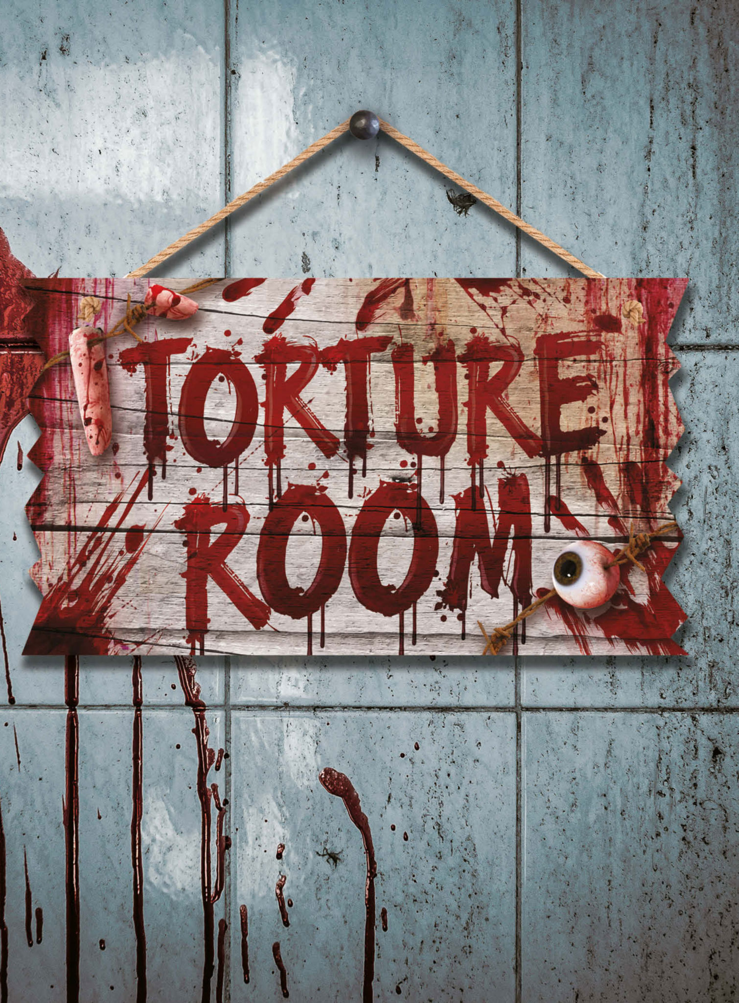 "Torture Room" Deko-Holzschild