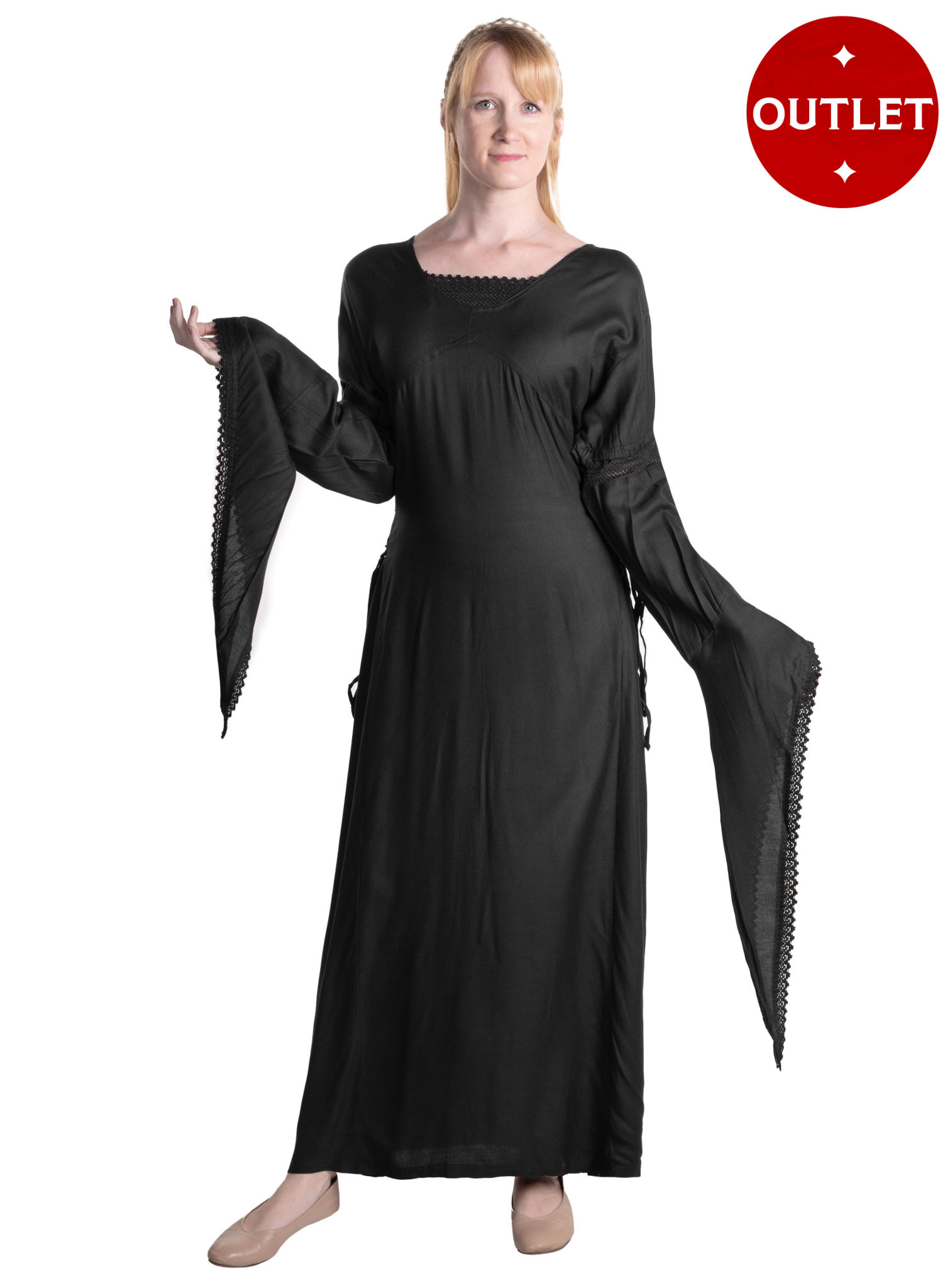 Mittelalterkleid mit Besatz - Philomena