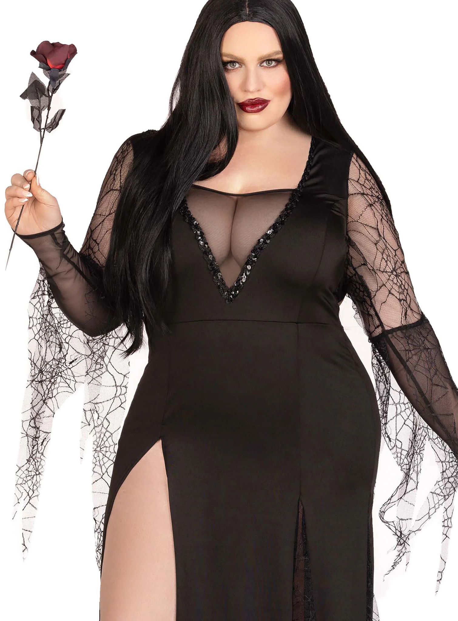 Sexy Morticia Kostüm