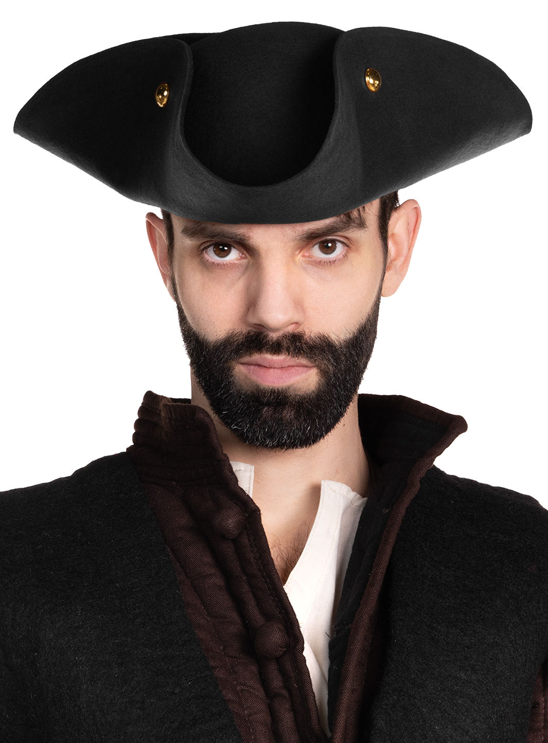 Piratenhut Dreispitz aus Wollfilz - Henry
