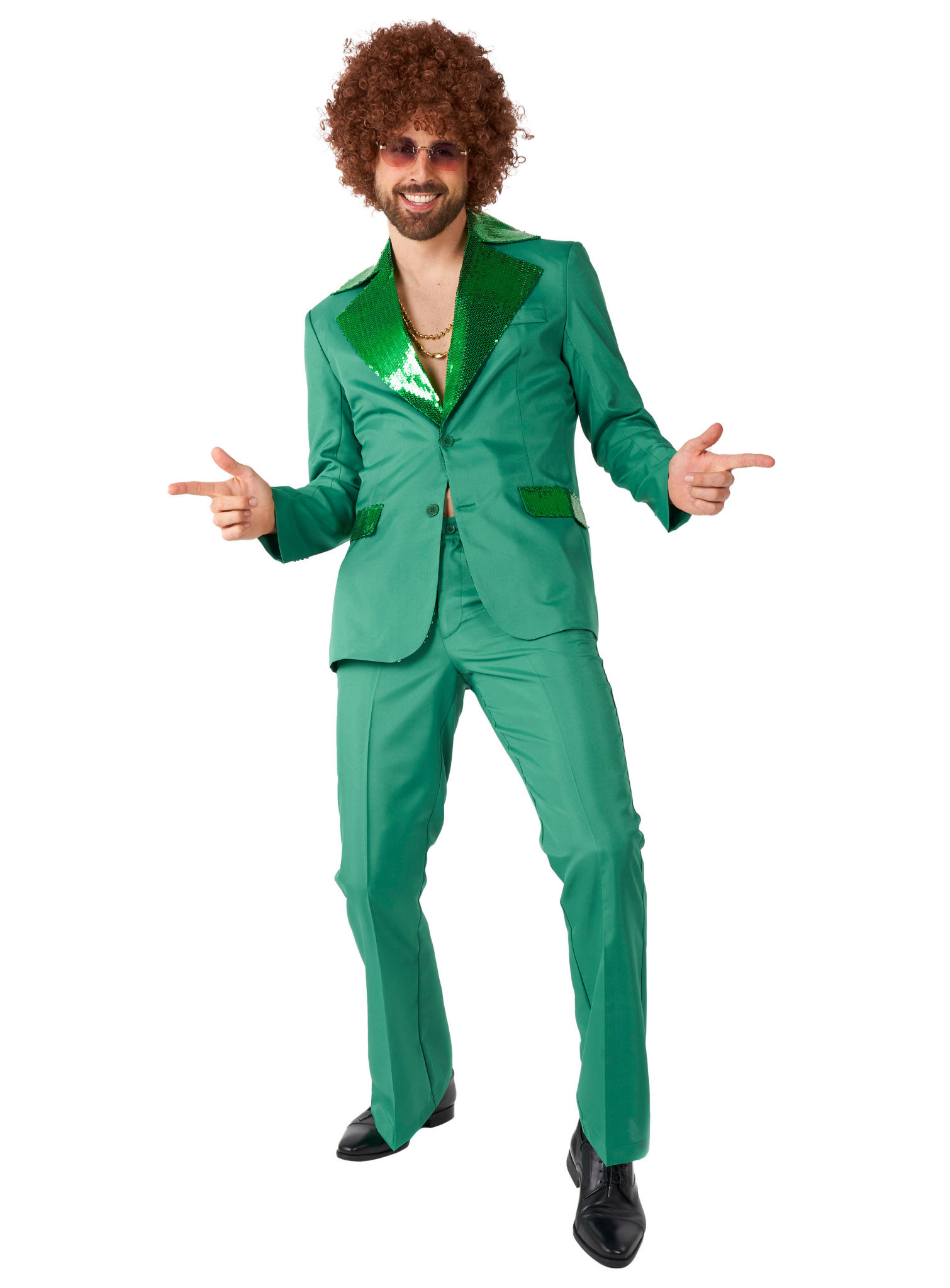 SuitMeister Disco Suit grün Partyanzug
