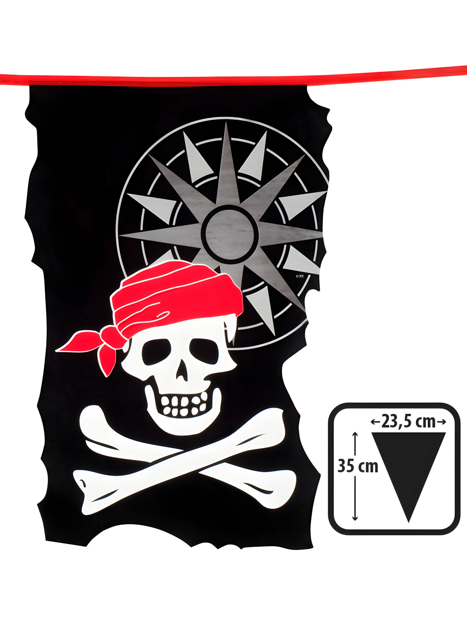 Wimpelkette Jolly Roger