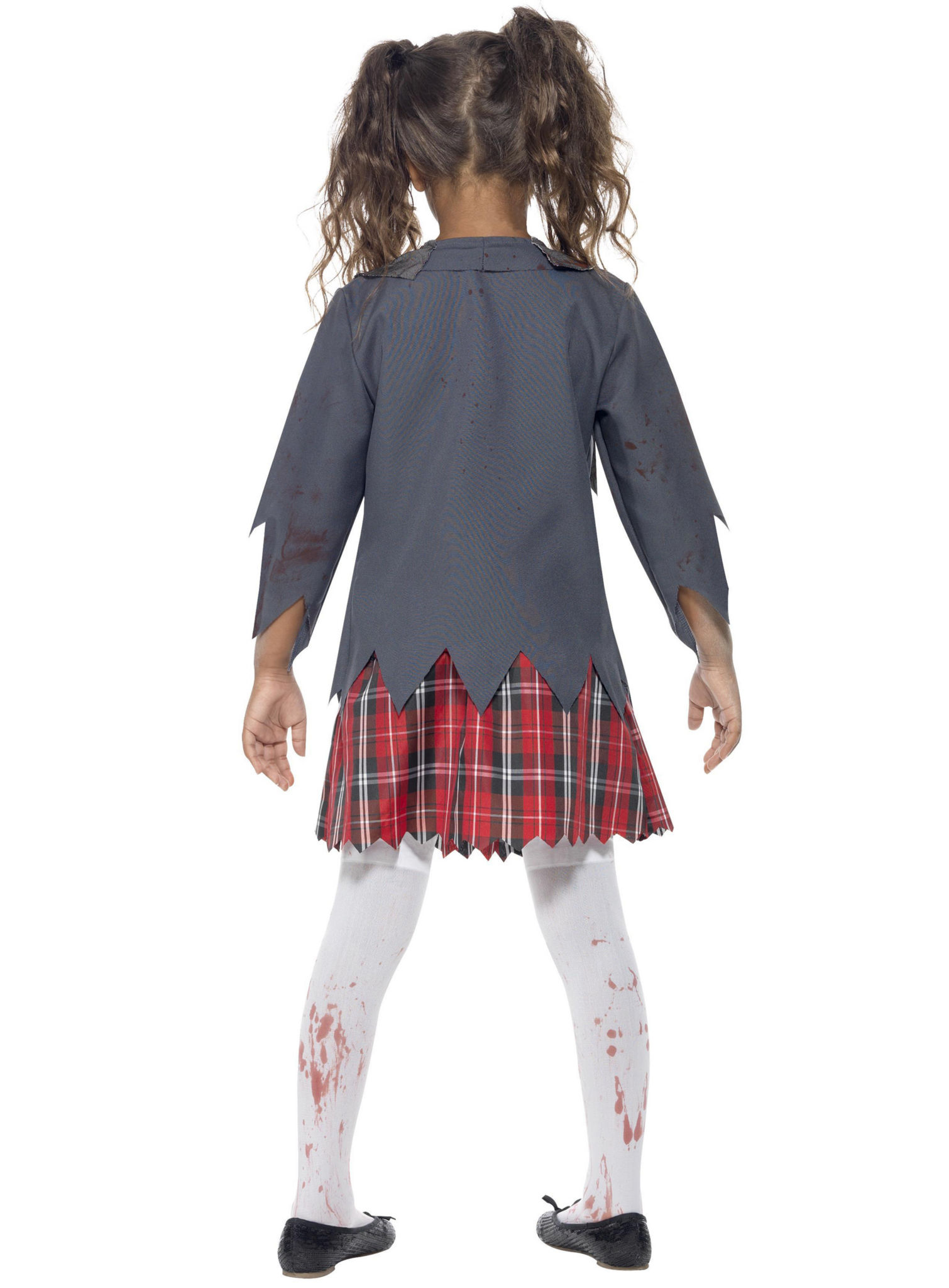 Zombie Schulmädchen Kinderkostüm