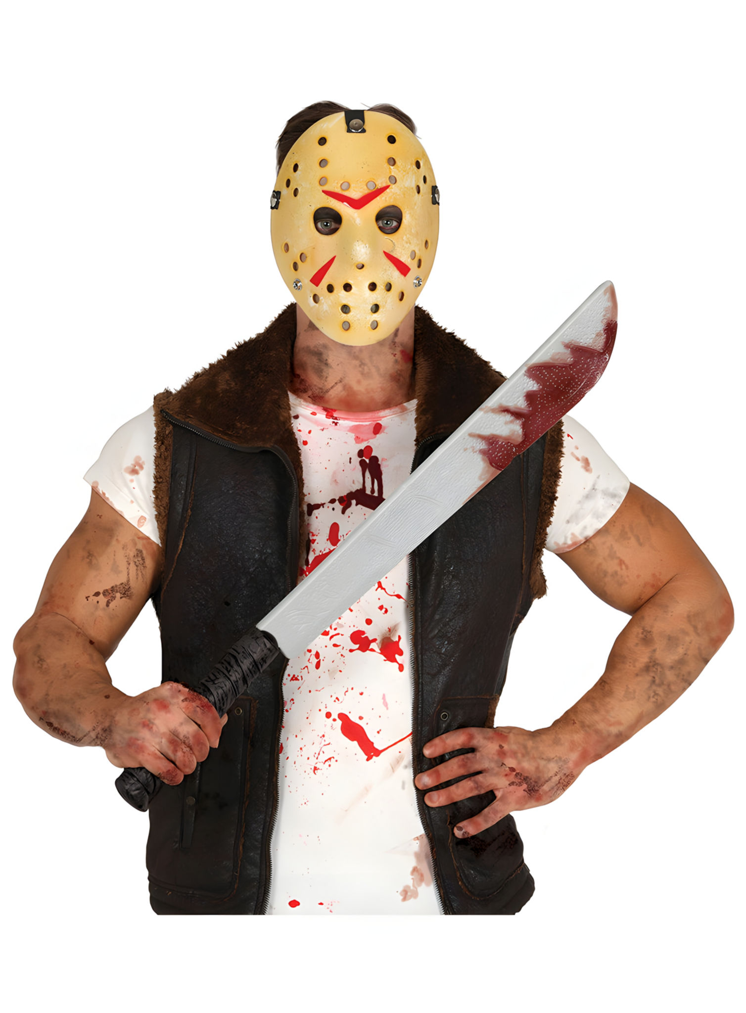 Halloween-machete met bloedvlekken – 76 cm