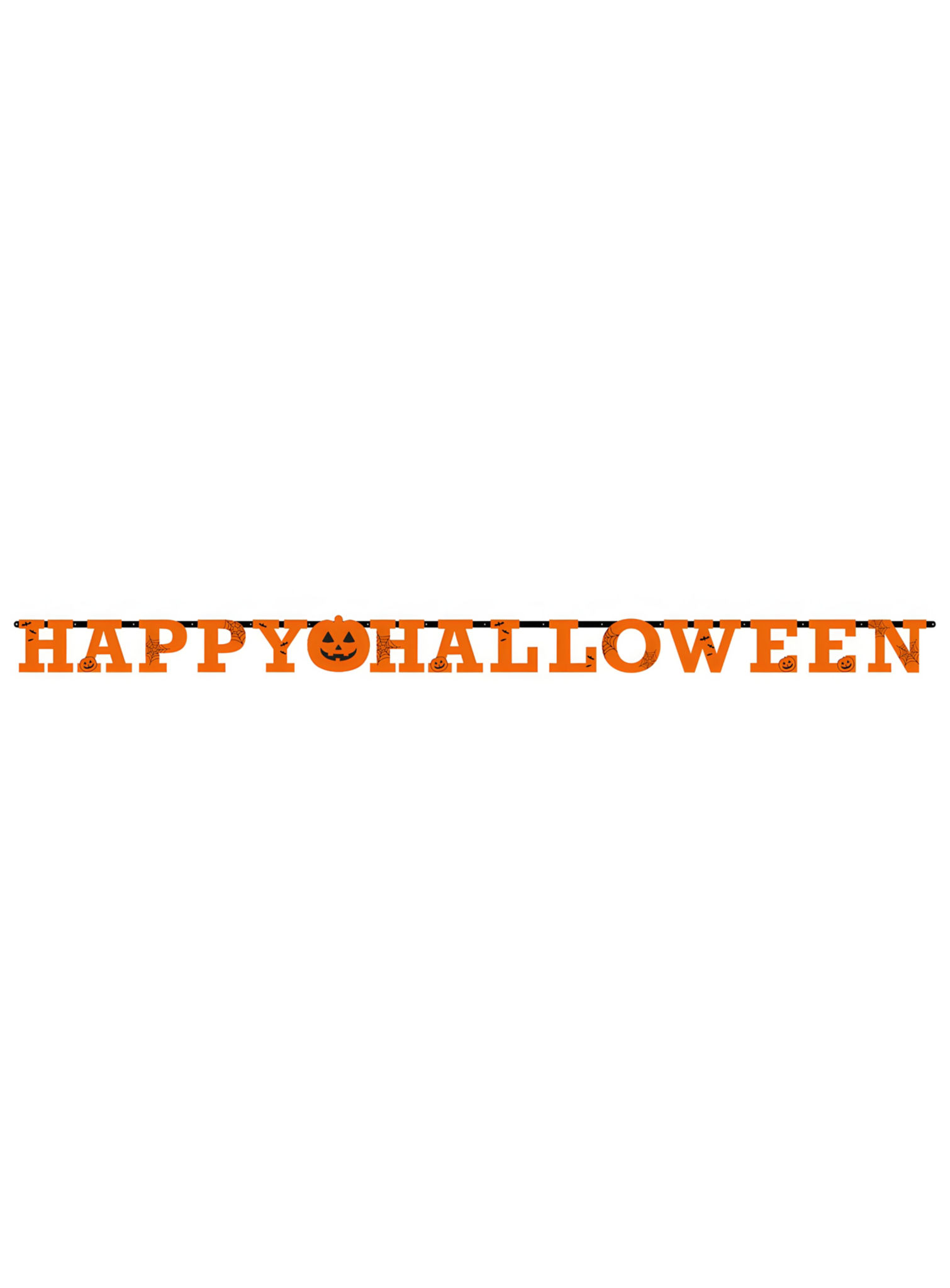 Happy Halloween-pompoenslinger – Halloweenversiering 240 cm