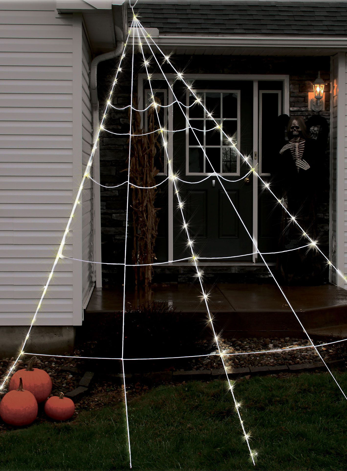 LED Spinnweben Halloween Deko