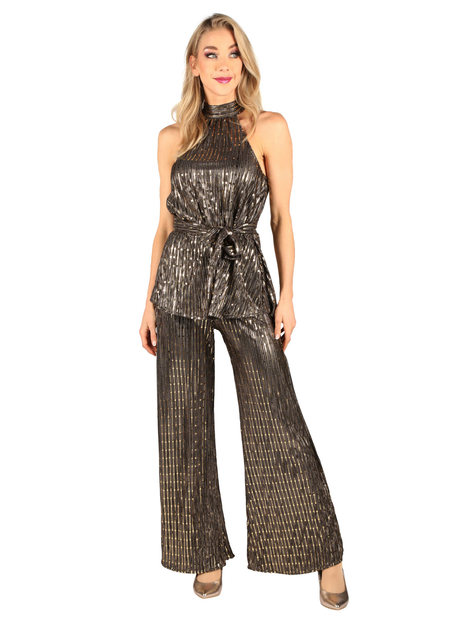 Disco Diva Dress gold