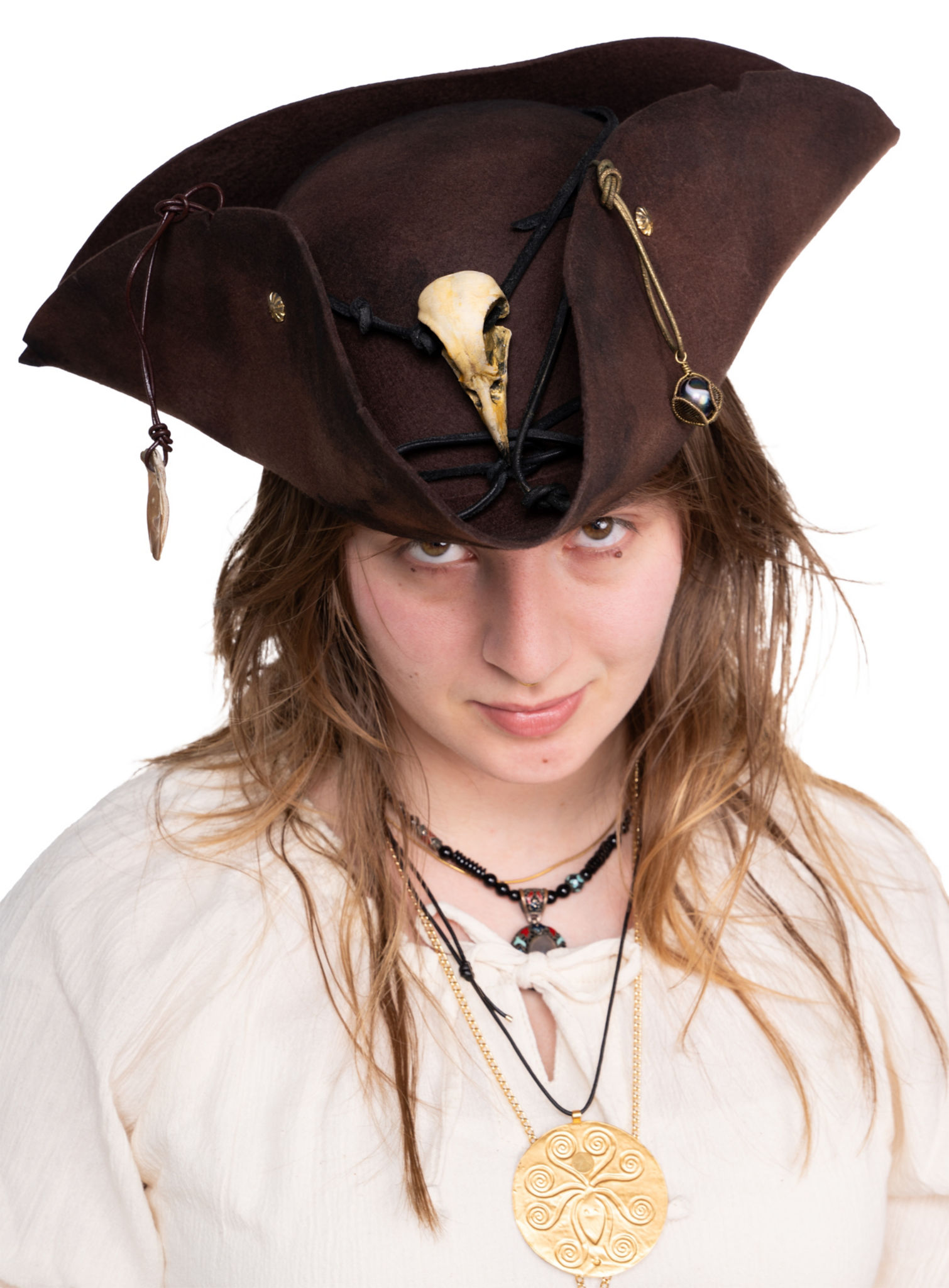 Piratenhut Dreispitz aus Wollfilz - Henry