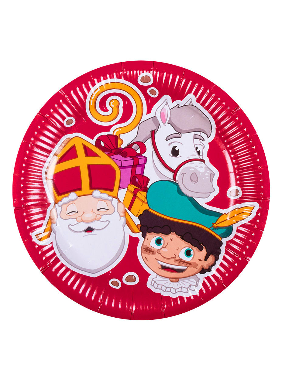 Nikolaus Pappteller 6 Stück