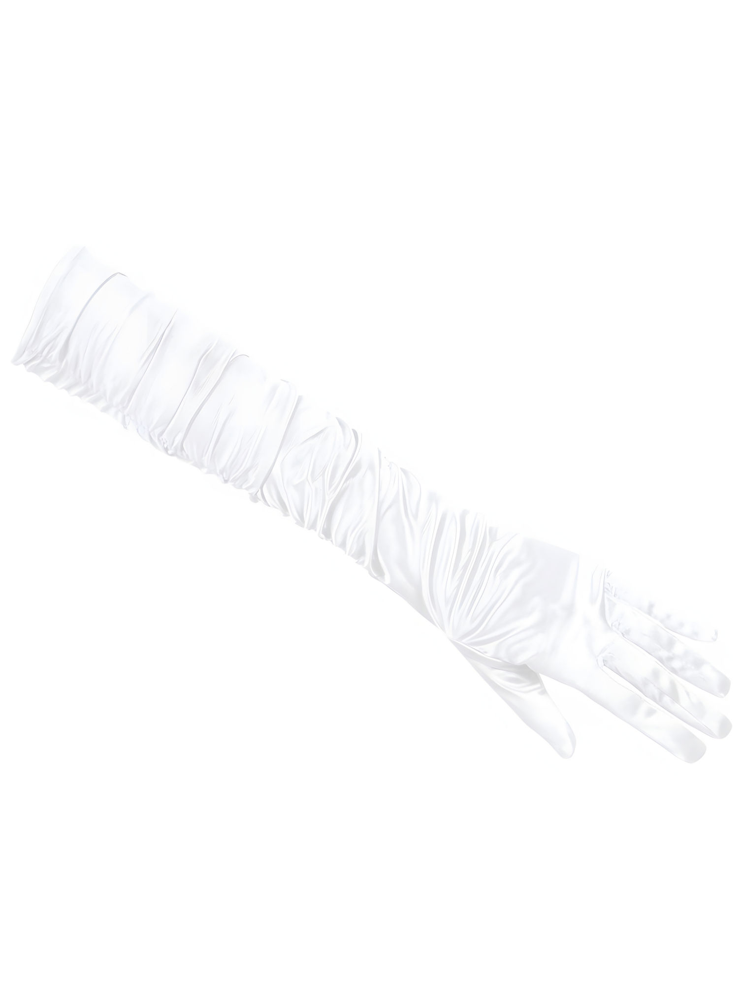 Weiße Glamour Handschuhe Hollywood