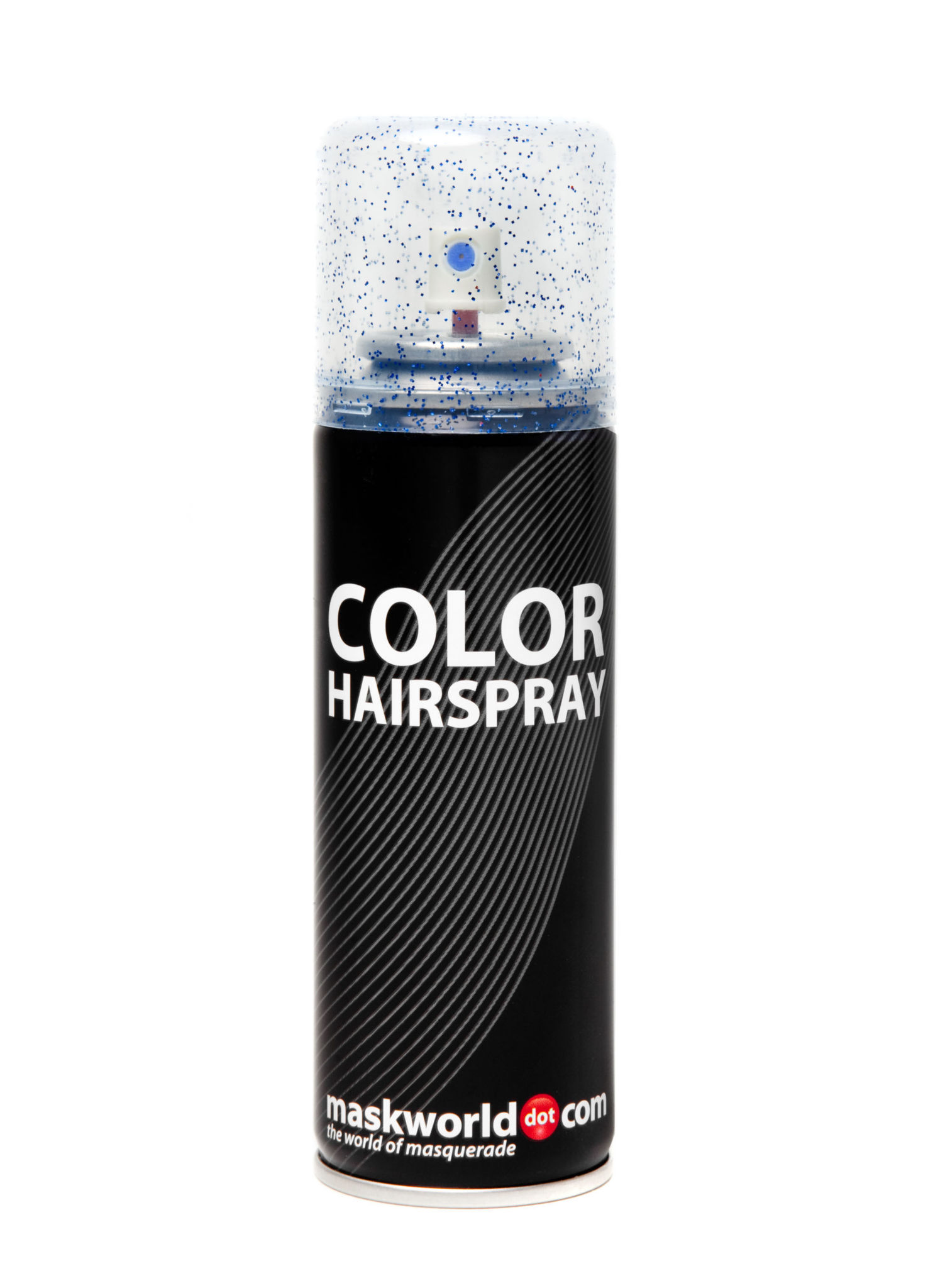 Glitterhaarspray blau
