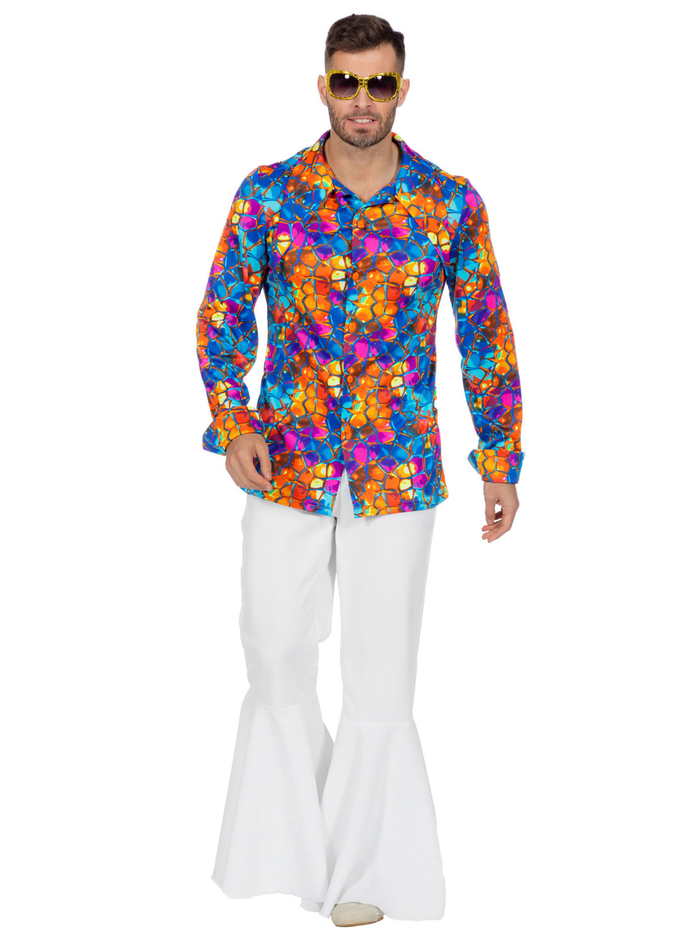 70er Jahre Hemd Tropic Kaleidoscopic