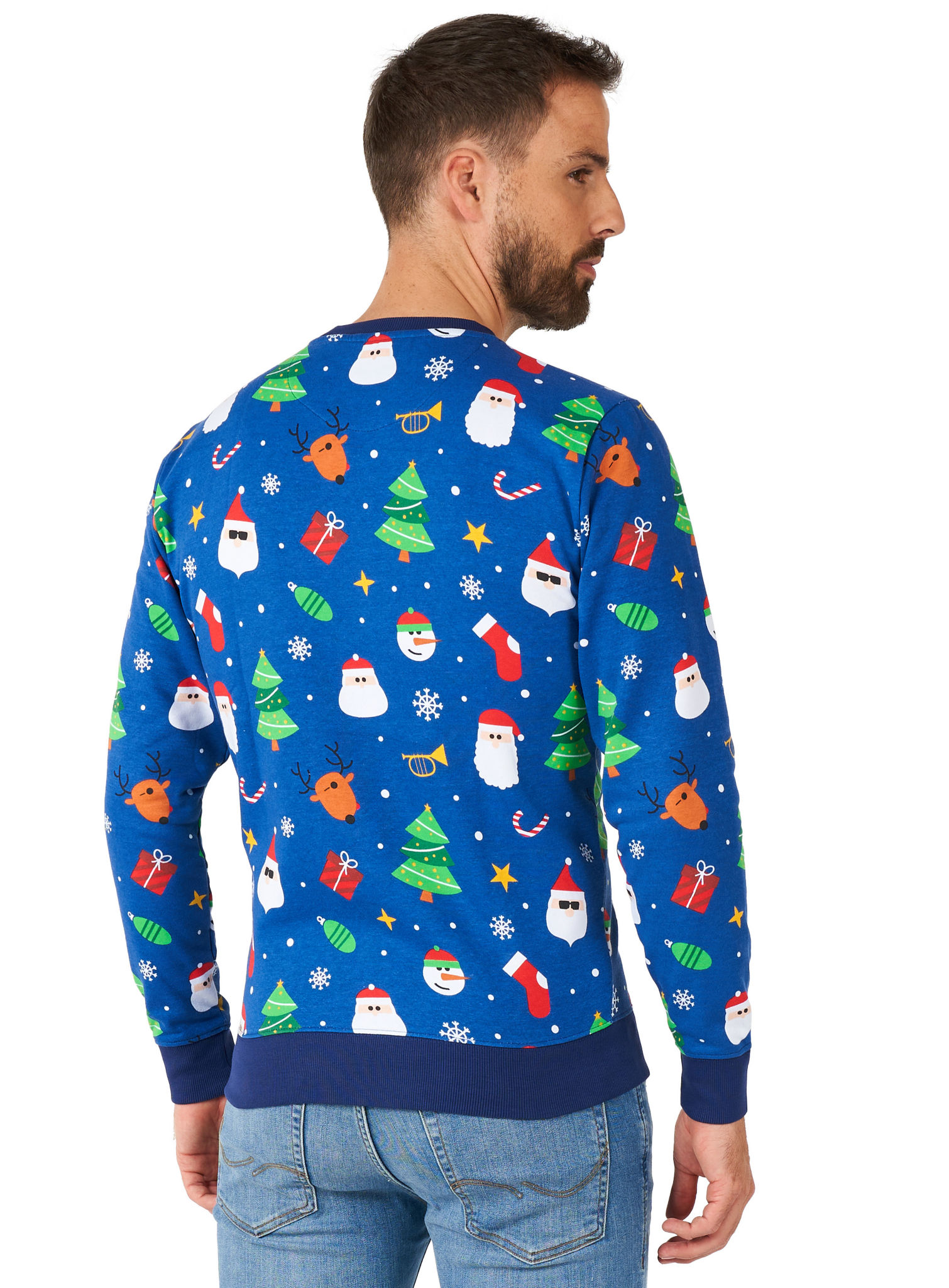 OppoSuits Festivity Blue Pullover