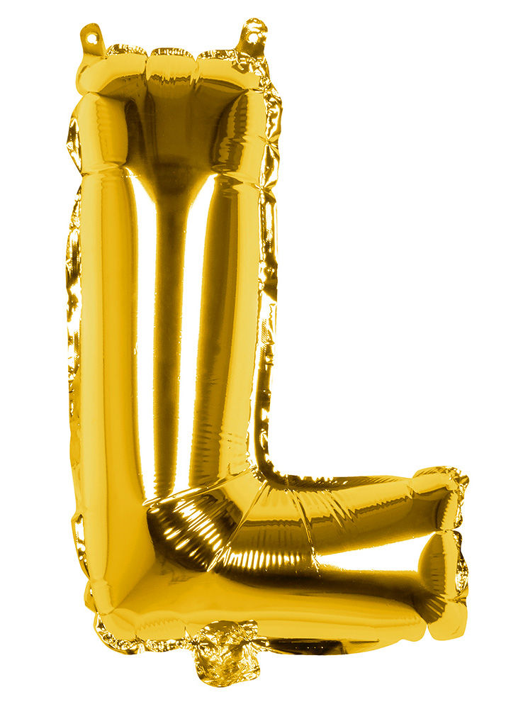 Folienballon Buchstabe L gold 36 cm