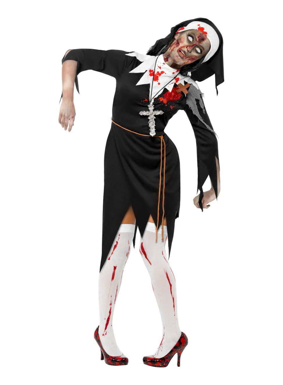 Zombie Nonne Kostüm