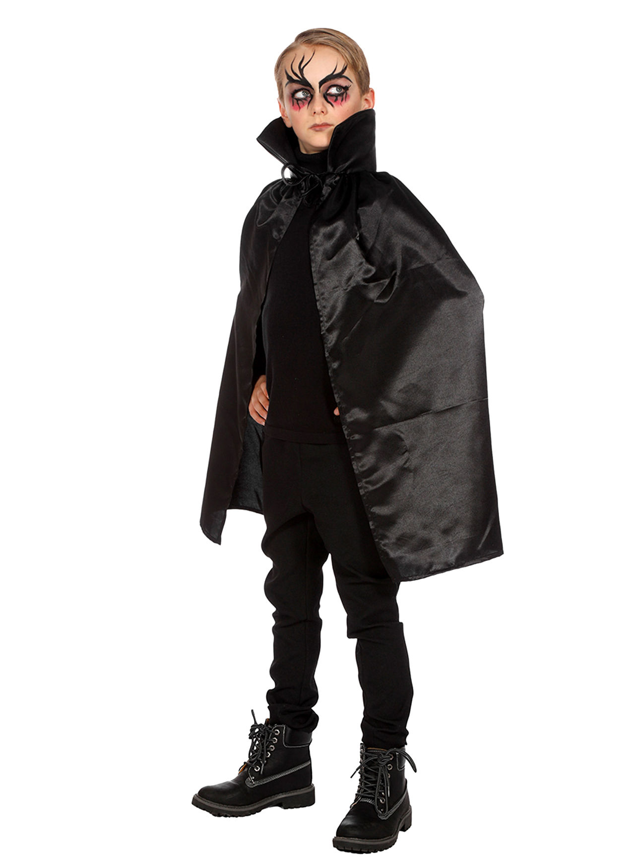Schwarzes Vampircape für Kinder