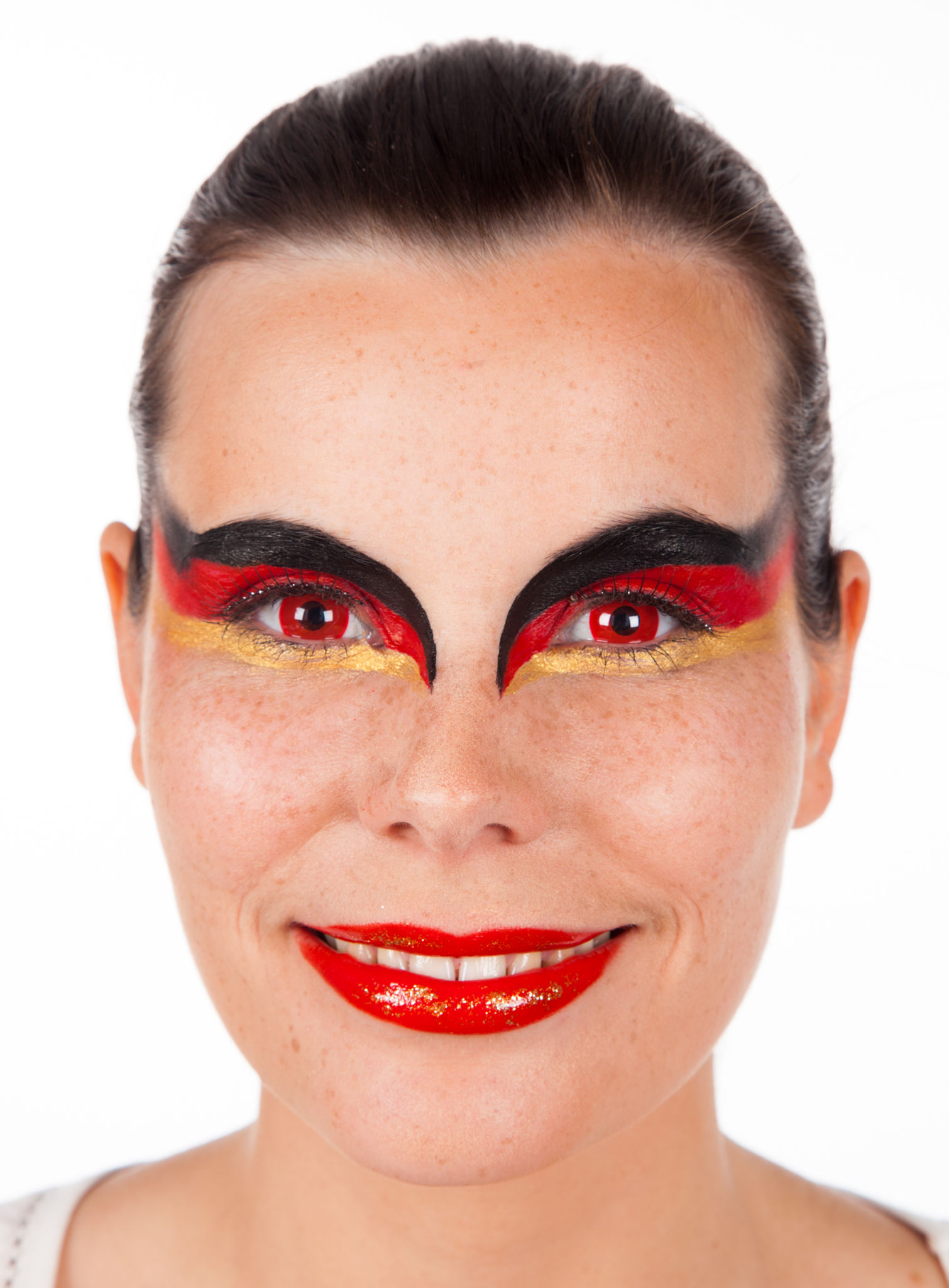 aqua make-up gold metallic Wasserschminke