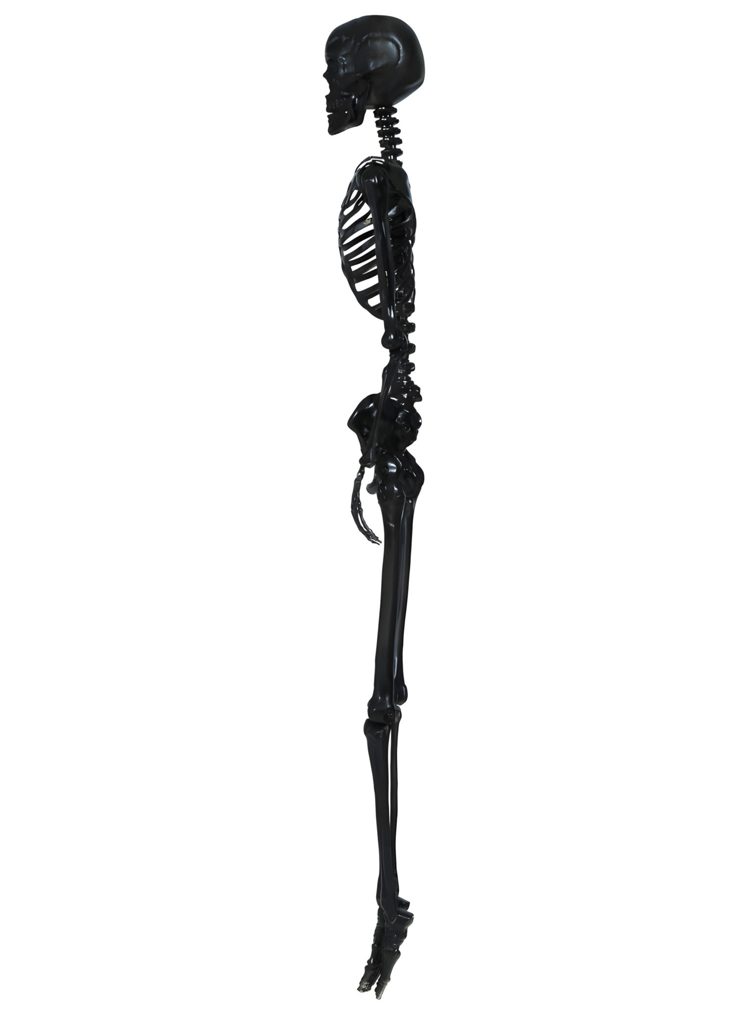 Schwarzes Skelett Mick – Halloweendeko 90 cm