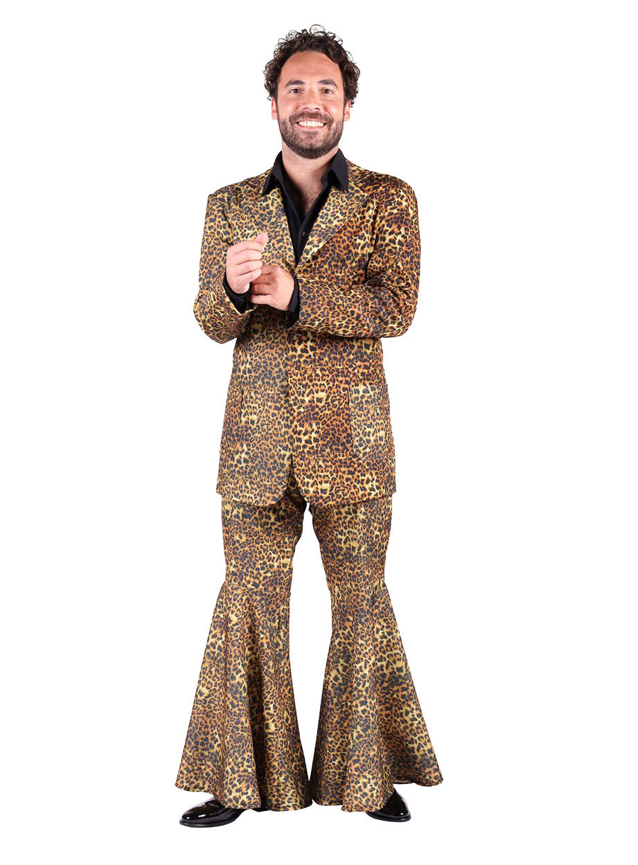 Hippie Anzug Leopardenmuster