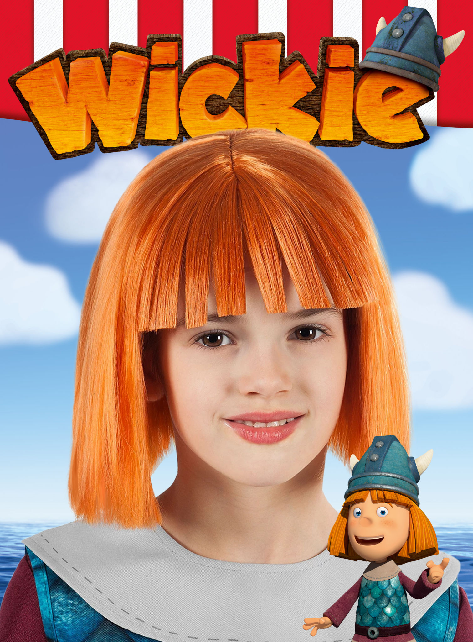 Wickie Perücke für Kinder