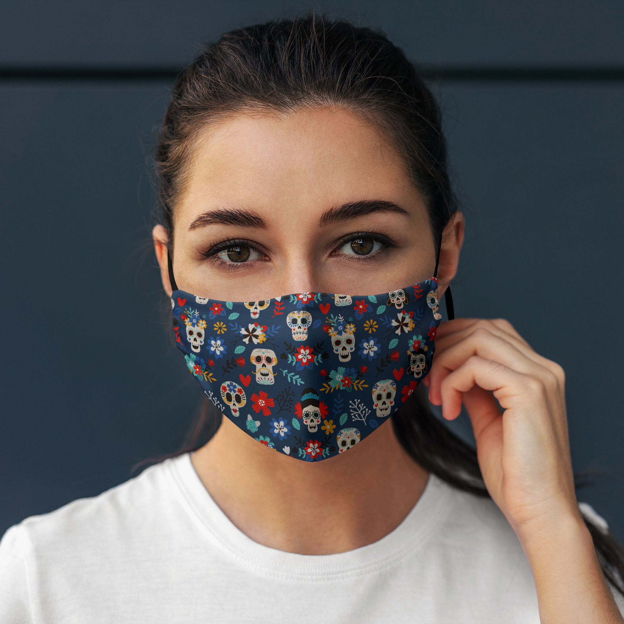 Stoffmaske Dia de los Muertos