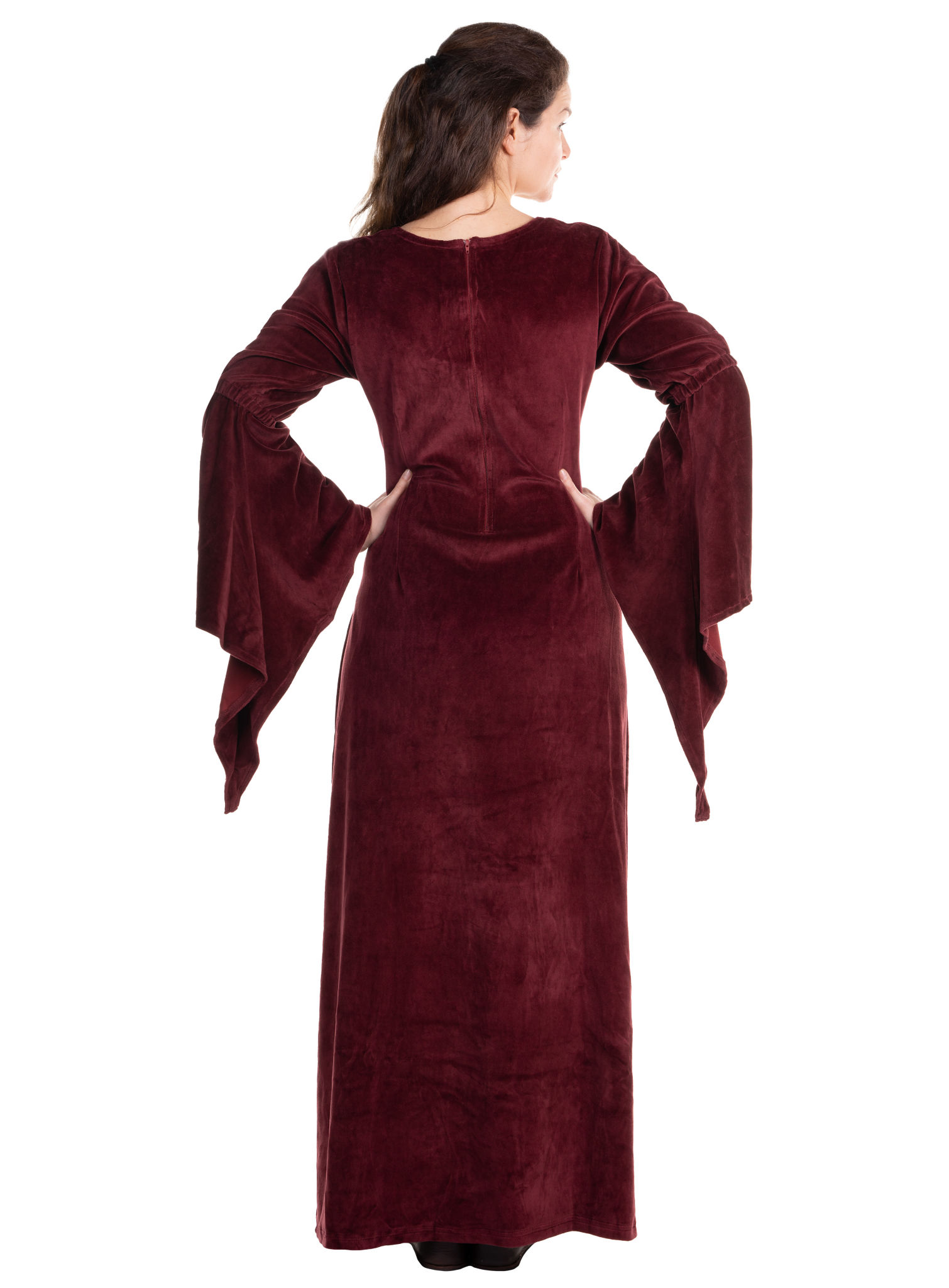 Bordeauxrotes Vampirkleid