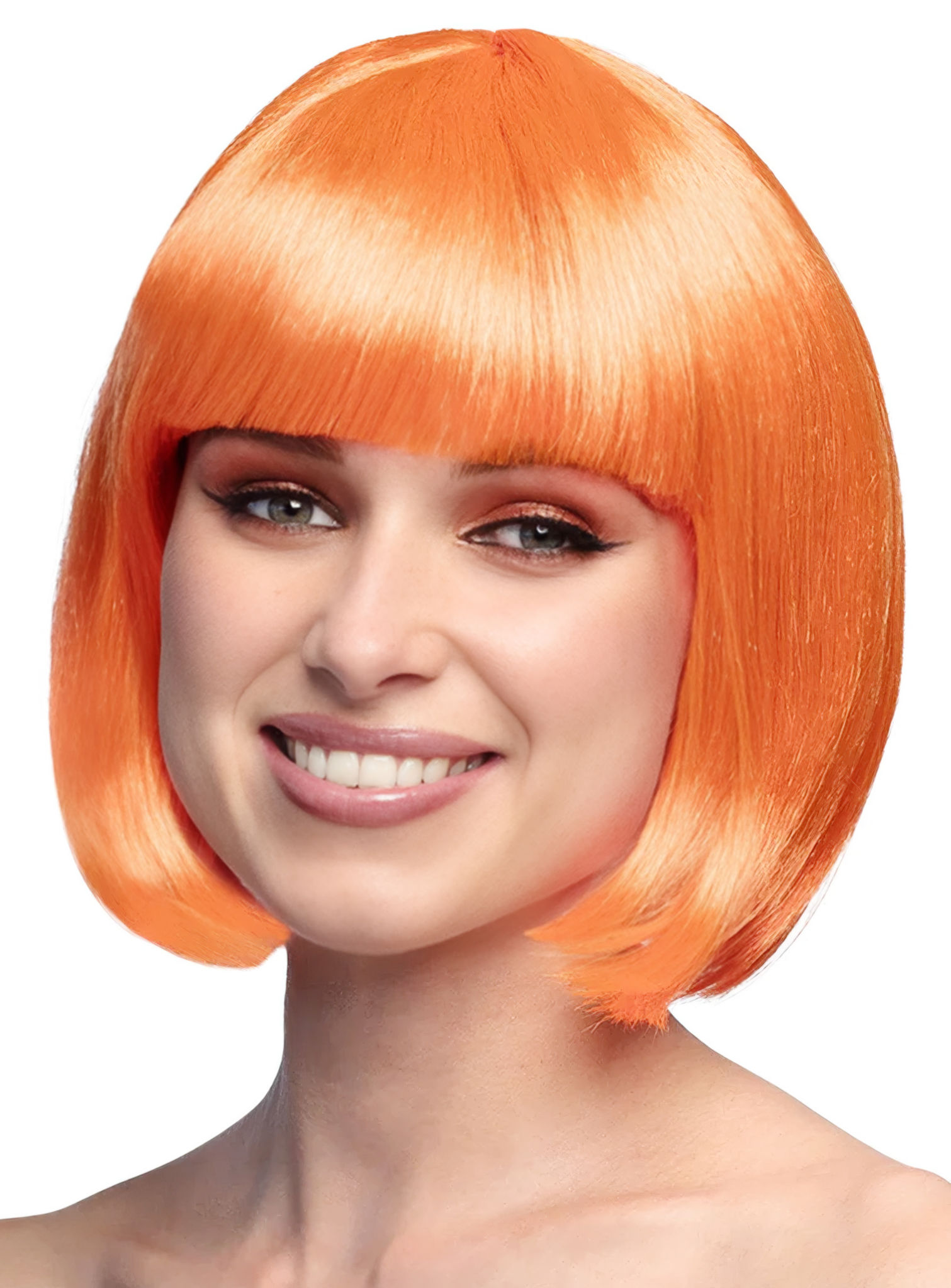 Pagenschnitt orange Perücke