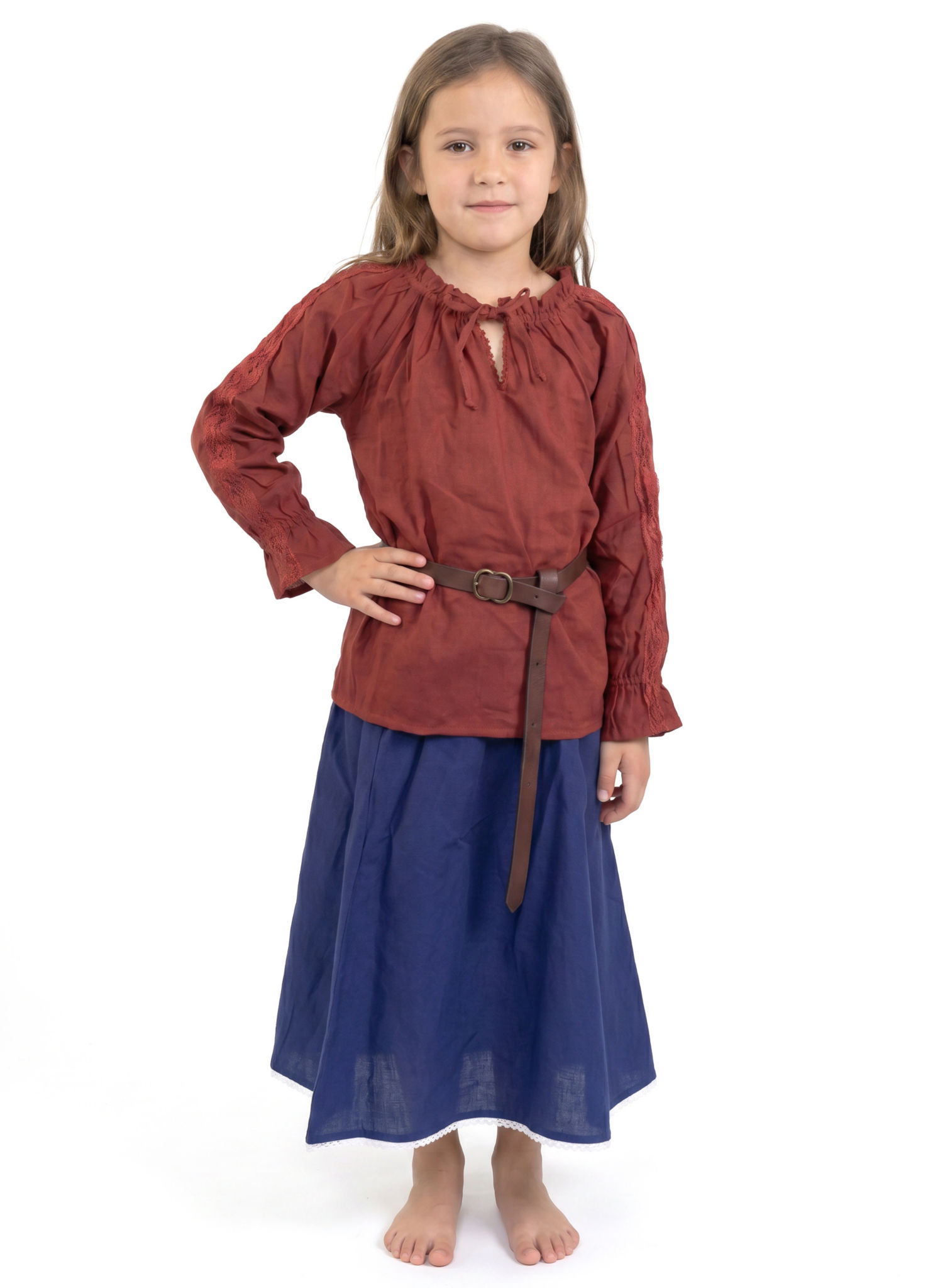 Mittelalter Kinderrock mit Spitze - Lina