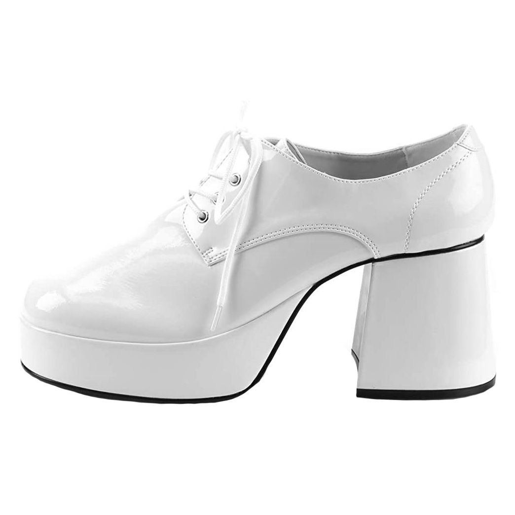 70er Schuhe Herren weiß