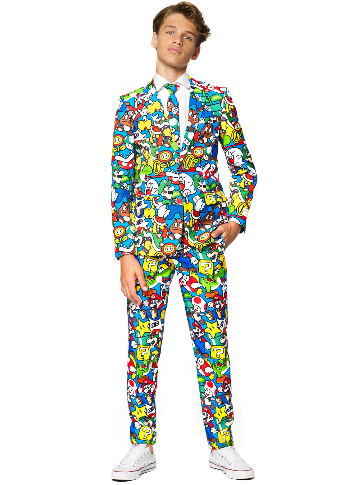 OppoSuits Teen Super Mario Anzug für Jugendliche
