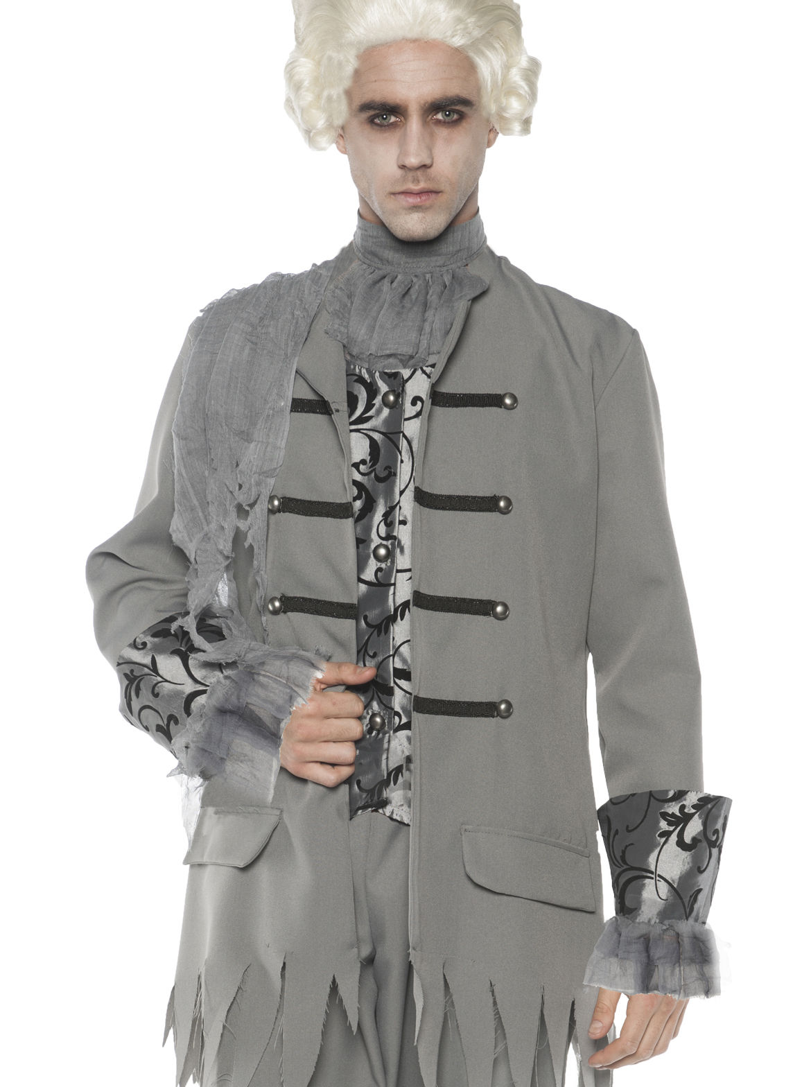 Geister Jabot mit Manschetten