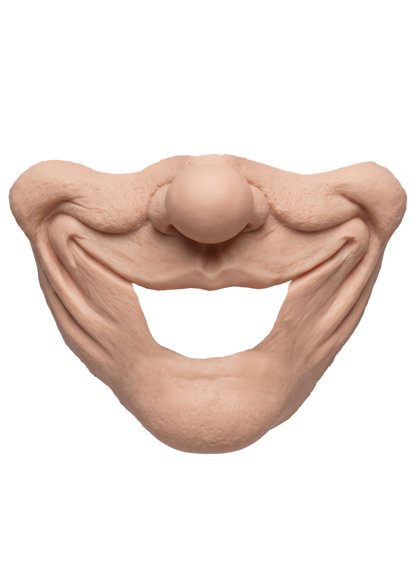Grinseclown Teilmaske zum Ankleben