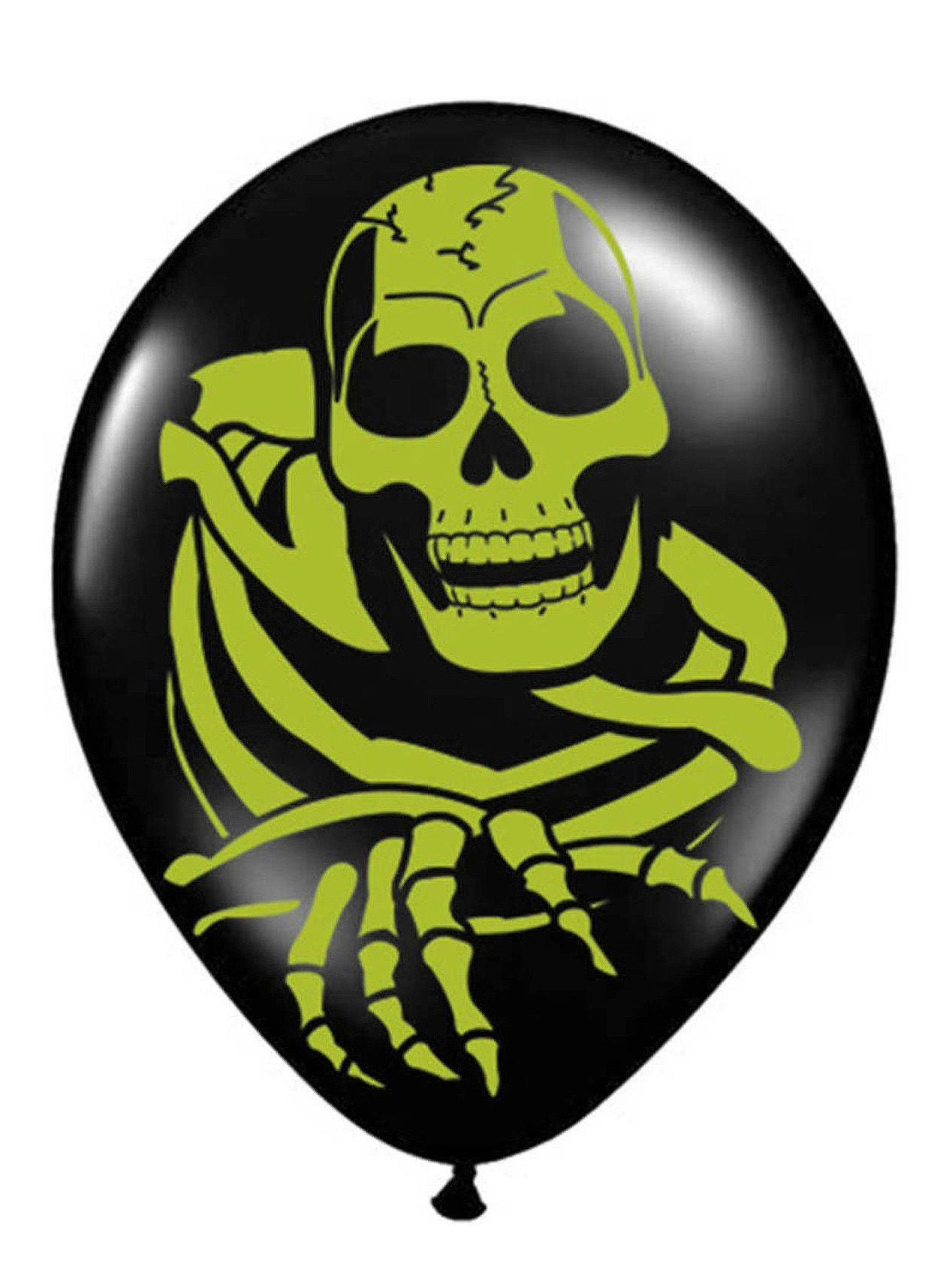 Neon Skelett Luftballons 8 Stück